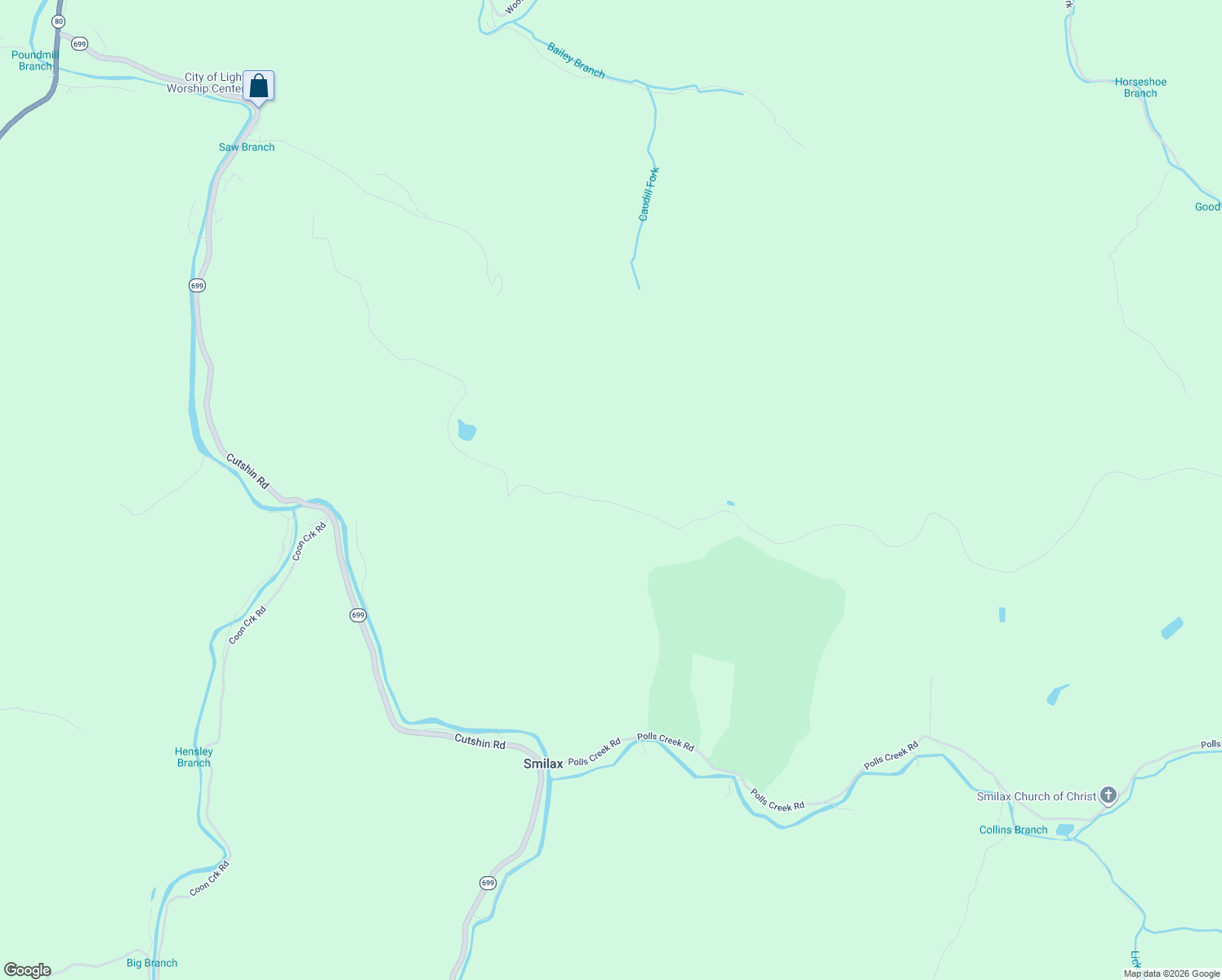 map of restaurants, bars, coffee shops, grocery stores, and more near in Smilax