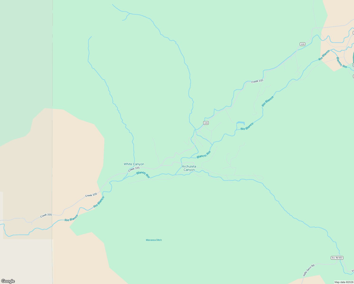 map of restaurants, bars, coffee shops, grocery stores, and more near 91 Hideaway Court in Pagosa Springs