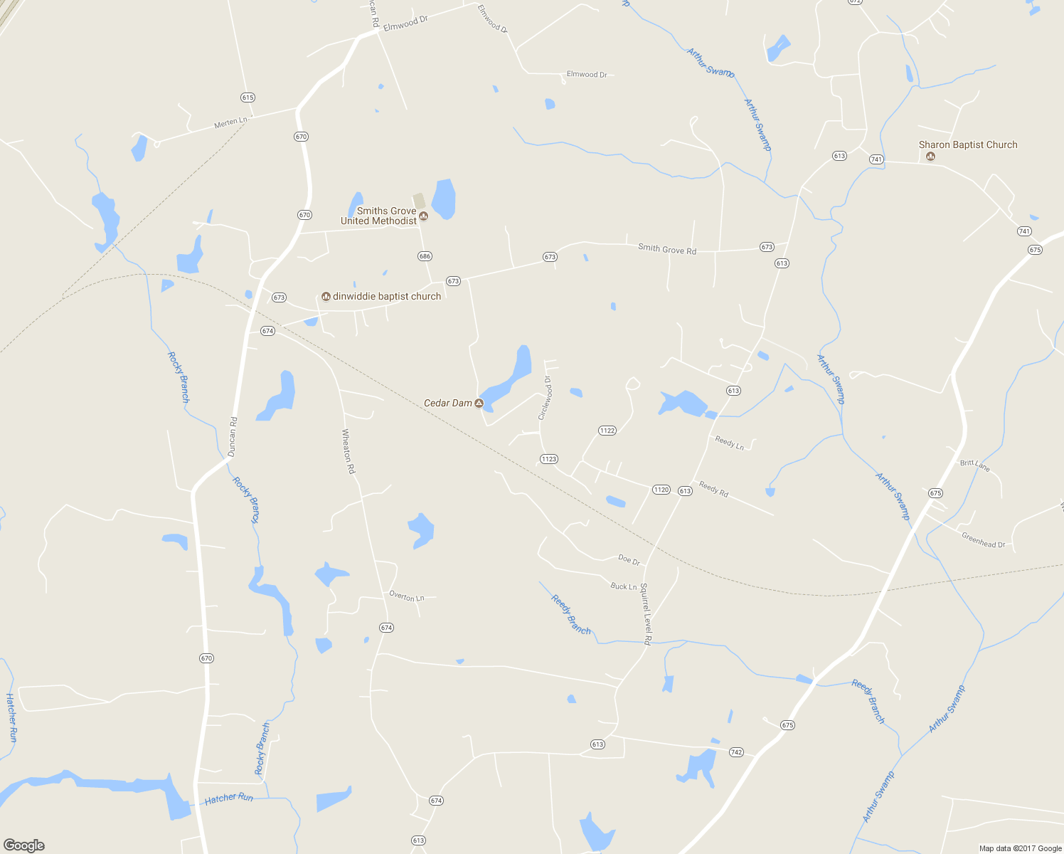 map of restaurants, bars, coffee shops, grocery stores, and more near 9008 Circlewood Drive in Petersburg