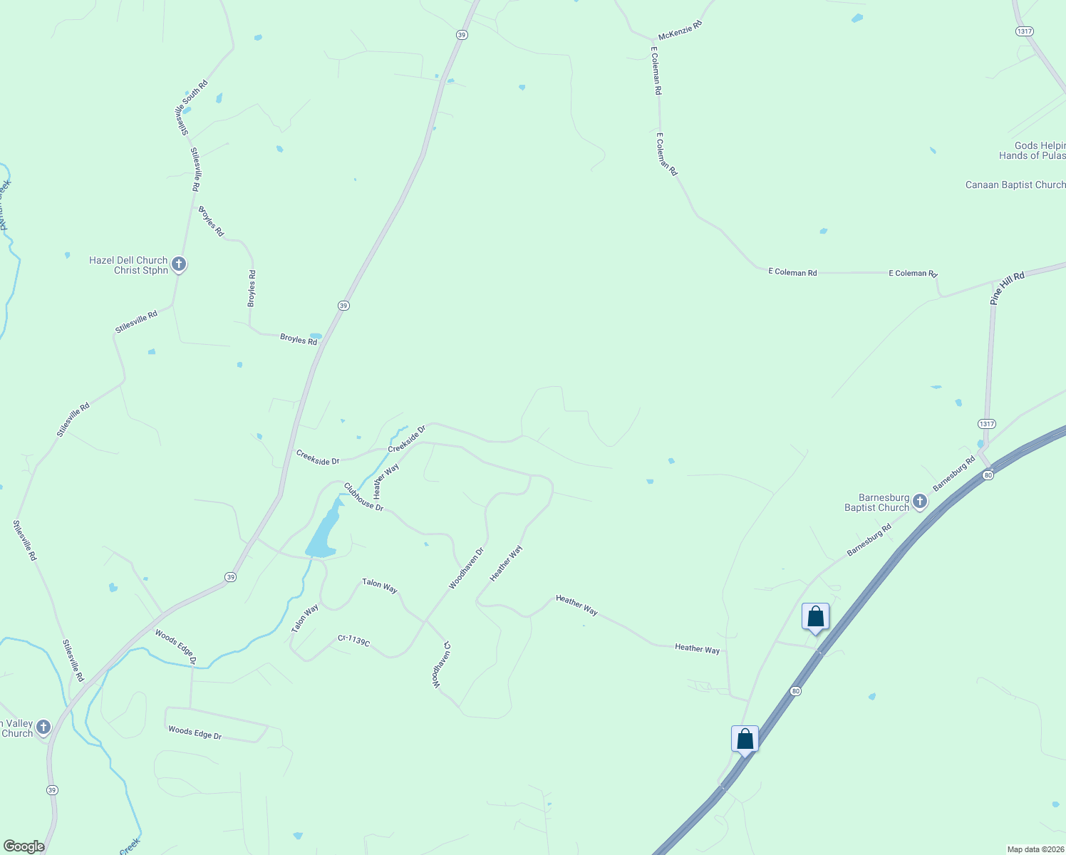 map of restaurants, bars, coffee shops, grocery stores, and more near 869 Creekside Drive in Somerset