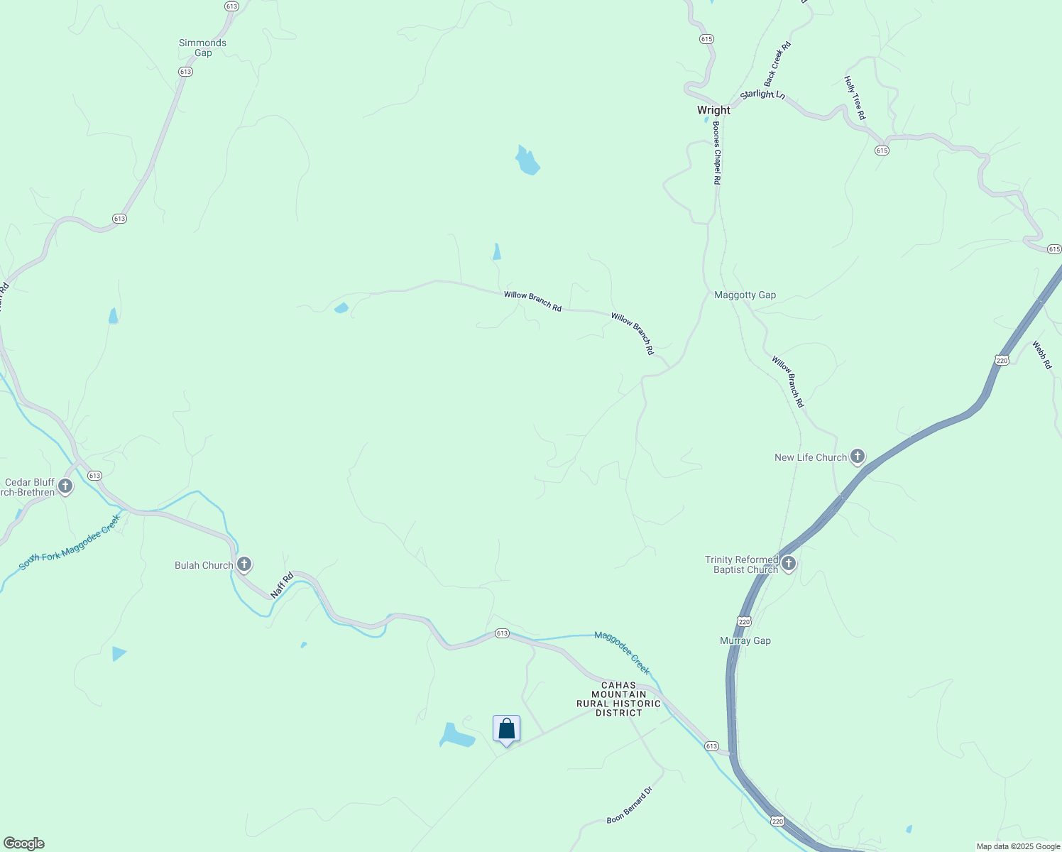 map of restaurants, bars, coffee shops, grocery stores, and more near 8773 Wild Turkey Road in Boones Mill