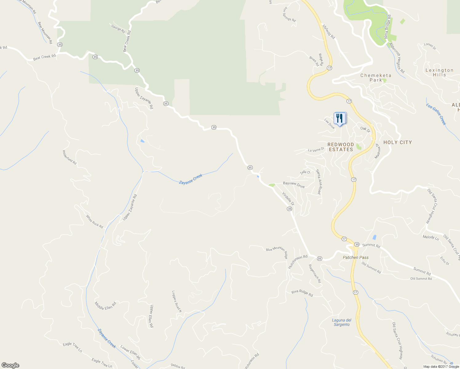 map of restaurants, bars, coffee shops, grocery stores, and more near 200 Marty Road in Los Gatos