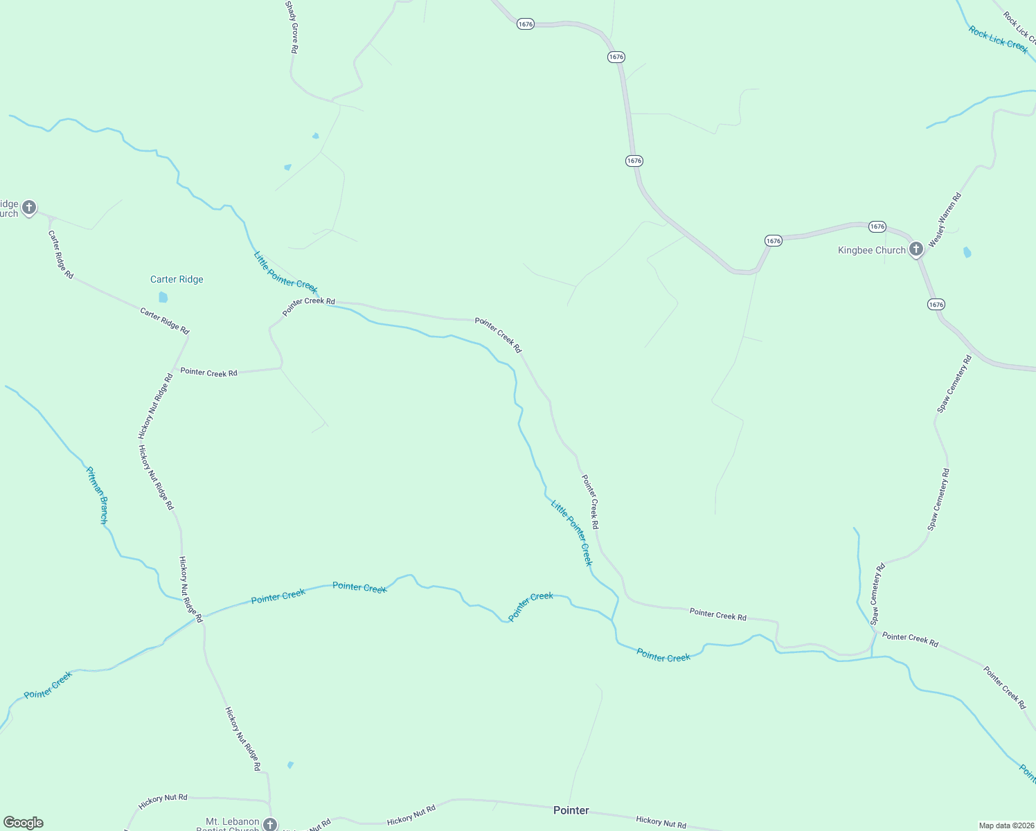 map of restaurants, bars, coffee shops, grocery stores, and more near 1675 Pointer Creek Road in Science Hill
