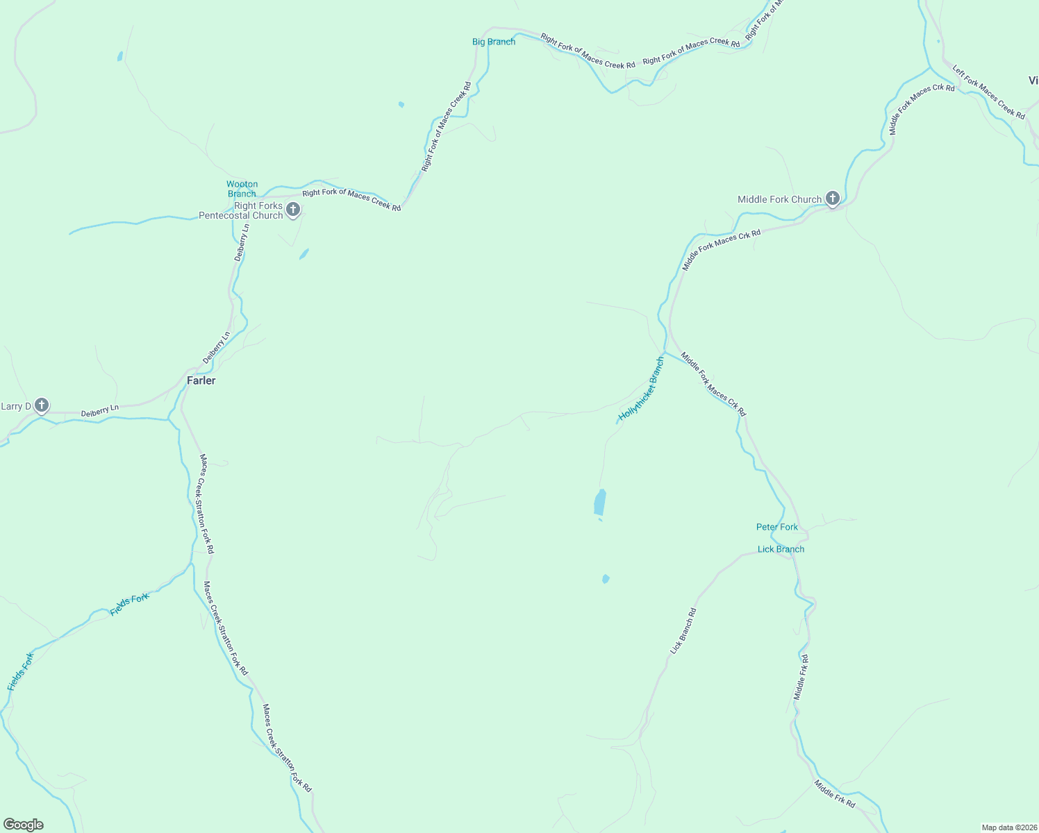 map of restaurants, bars, coffee shops, grocery stores, and more near Holly Thicket Lane in Perry County