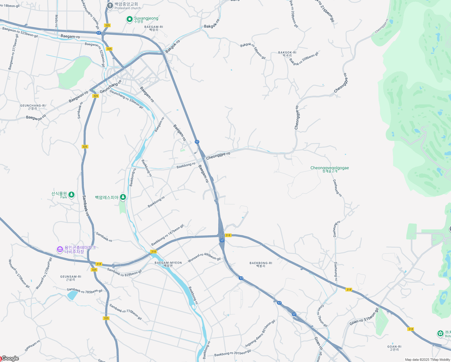 map of restaurants, bars, coffee shops, grocery stores, and more near in Yongin-si