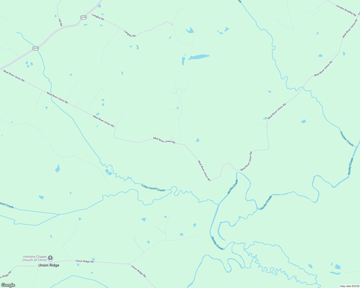 map of restaurants, bars, coffee shops, grocery stores, and more near Mud River Union Road in Belton