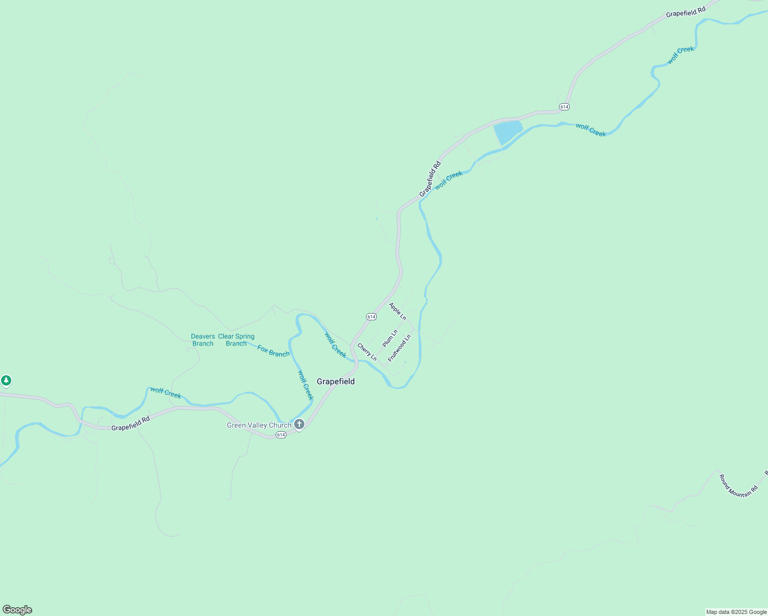map of restaurants, bars, coffee shops, grocery stores, and more near 5556-5748 Grapefield Road in Bastian