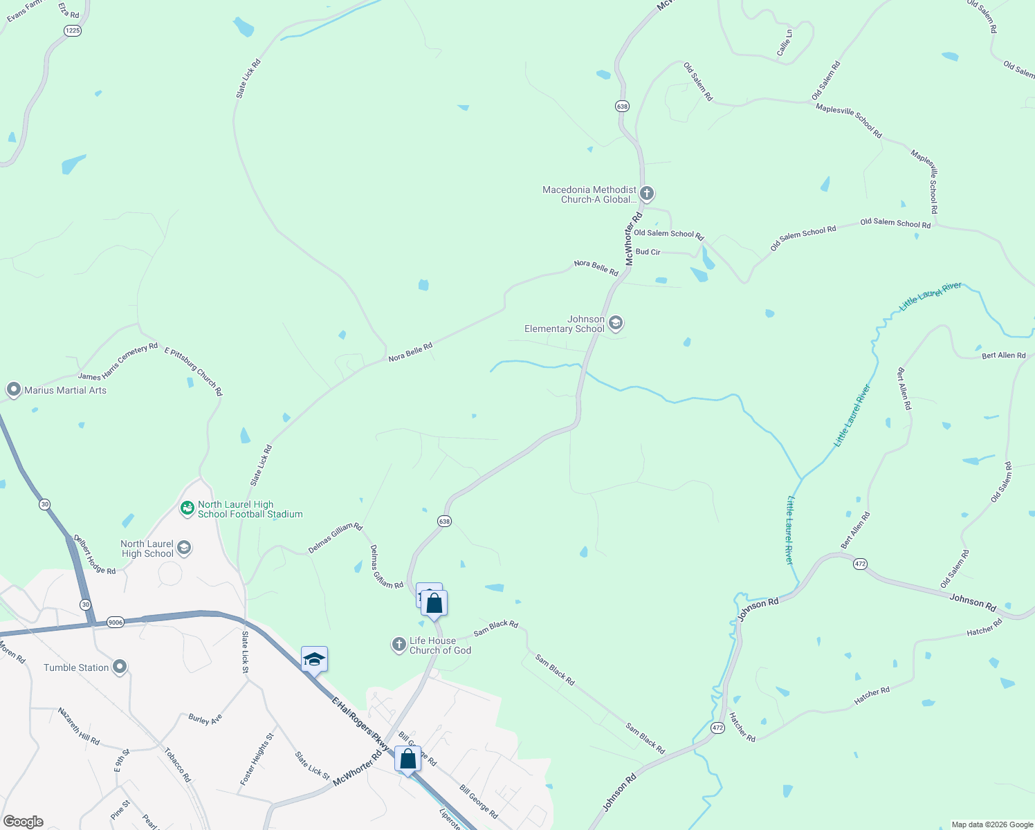 map of restaurants, bars, coffee shops, grocery stores, and more near 1362 McWhorter Road in London