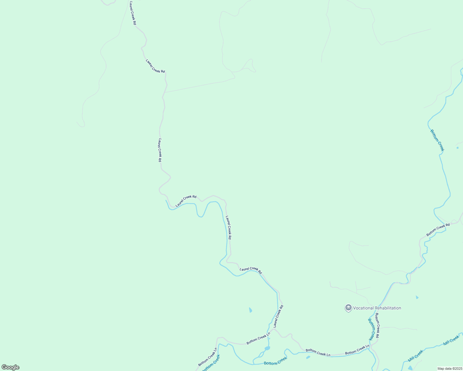 map of restaurants, bars, coffee shops, grocery stores, and more near Laurel Creek Road in Bent Mountain
