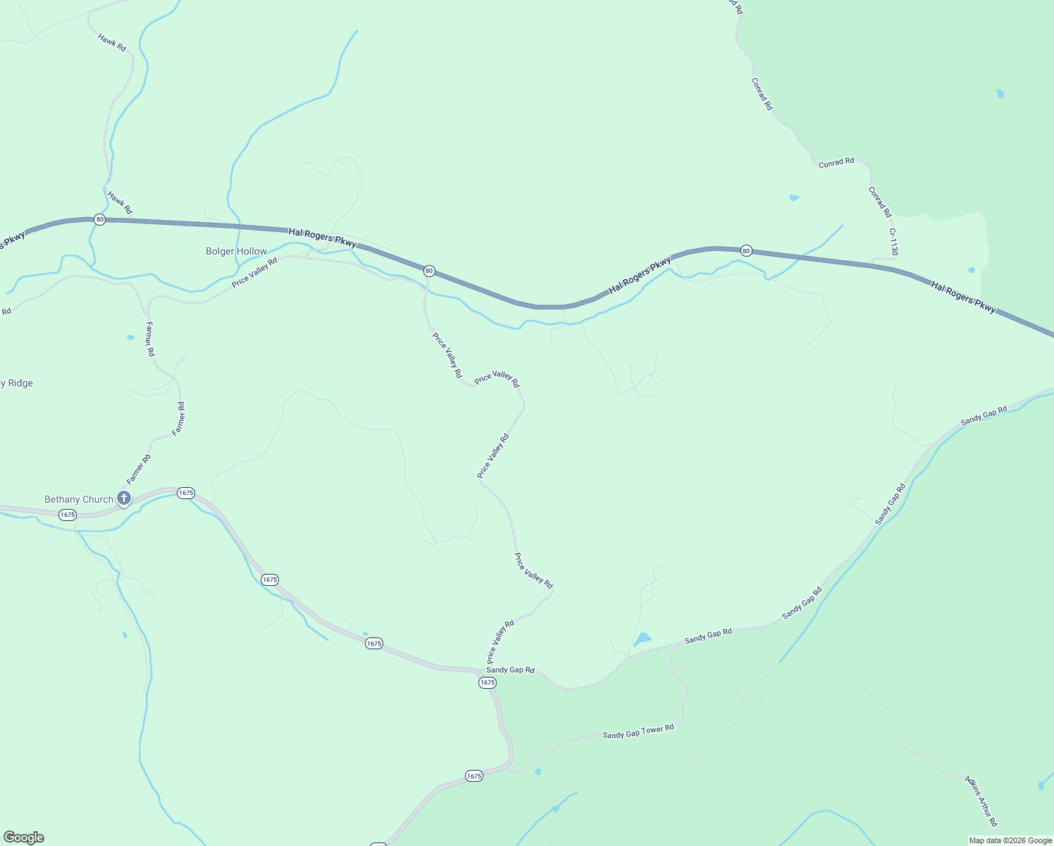 map of restaurants, bars, coffee shops, grocery stores, and more near 4105-4143 Price Valley Road in Somerset