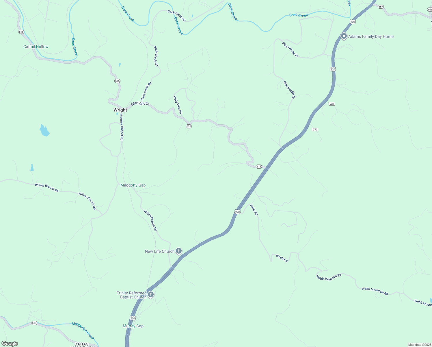 map of restaurants, bars, coffee shops, grocery stores, and more near 8858 Starlight Ln in Boones Mill