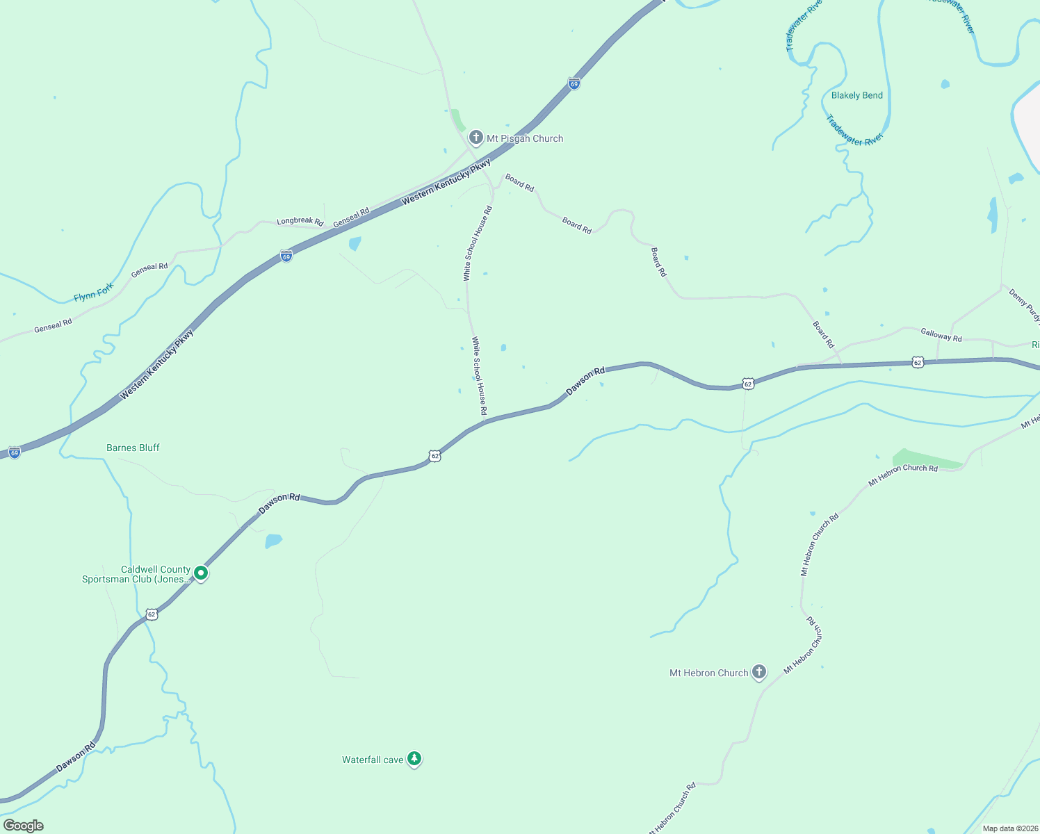 map of restaurants, bars, coffee shops, grocery stores, and more near 16540 Dawson Road in Dawson Springs