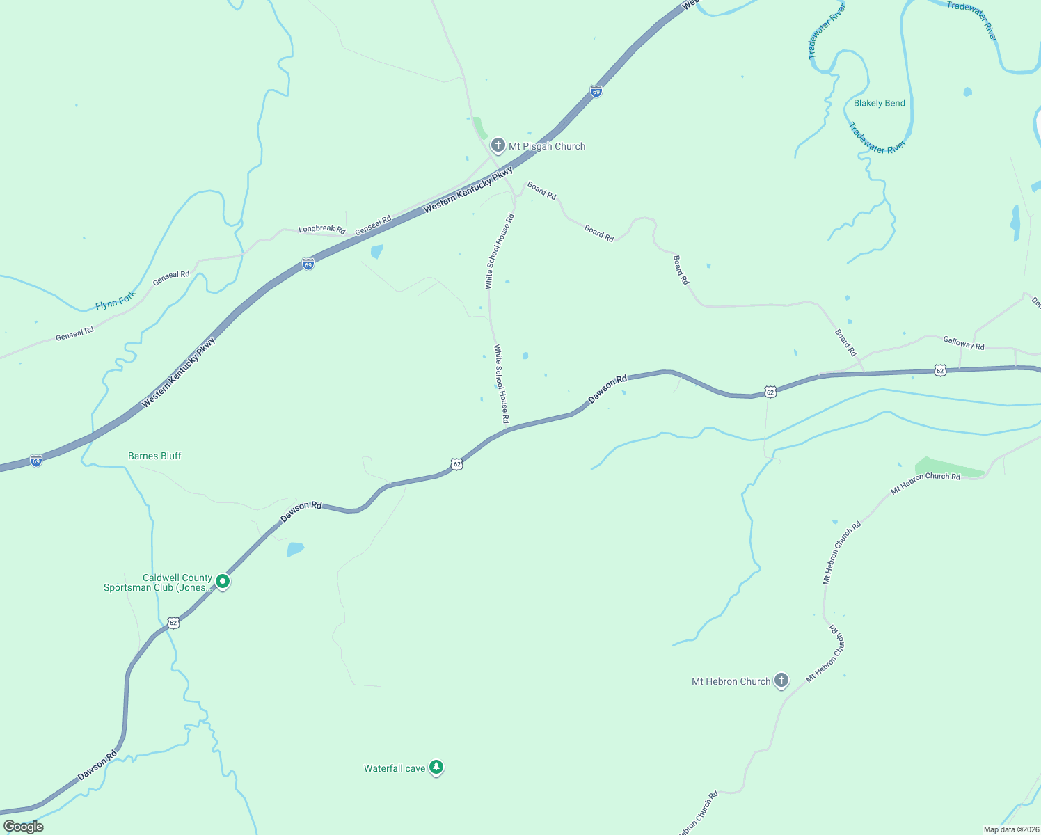 map of restaurants, bars, coffee shops, grocery stores, and more near 16540 Dawson Road in Dawson Springs
