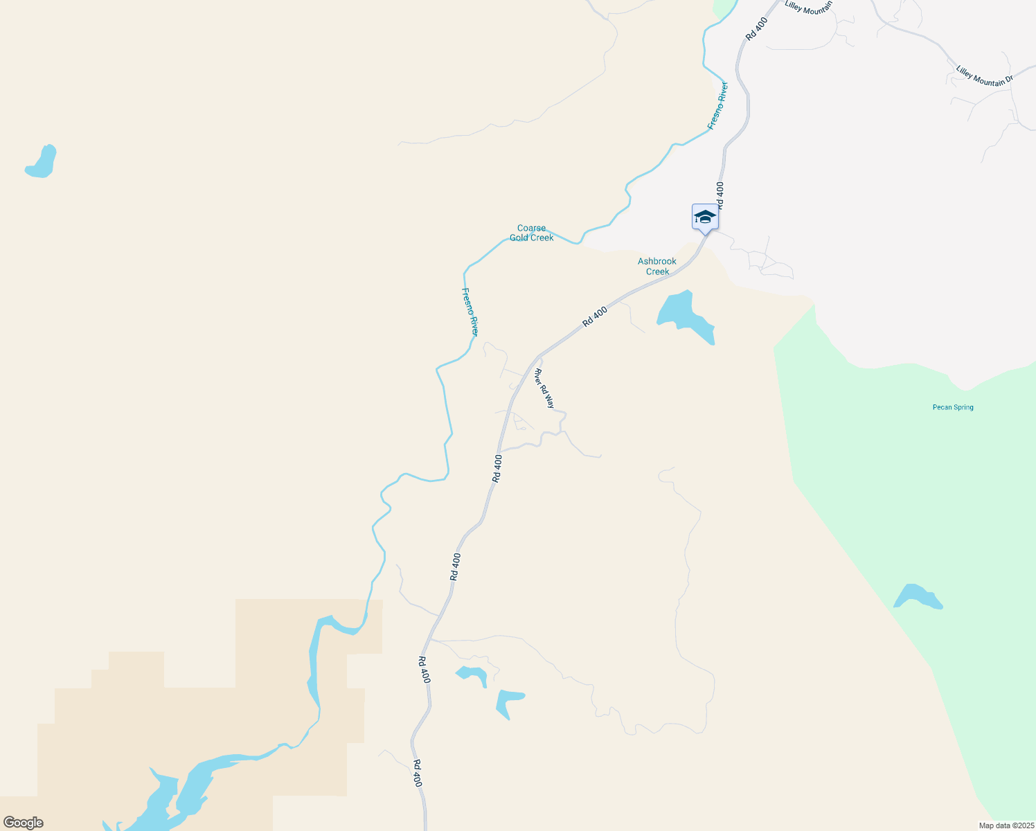 map of restaurants, bars, coffee shops, grocery stores, and more near Mountain Ranch Way in Madera County
