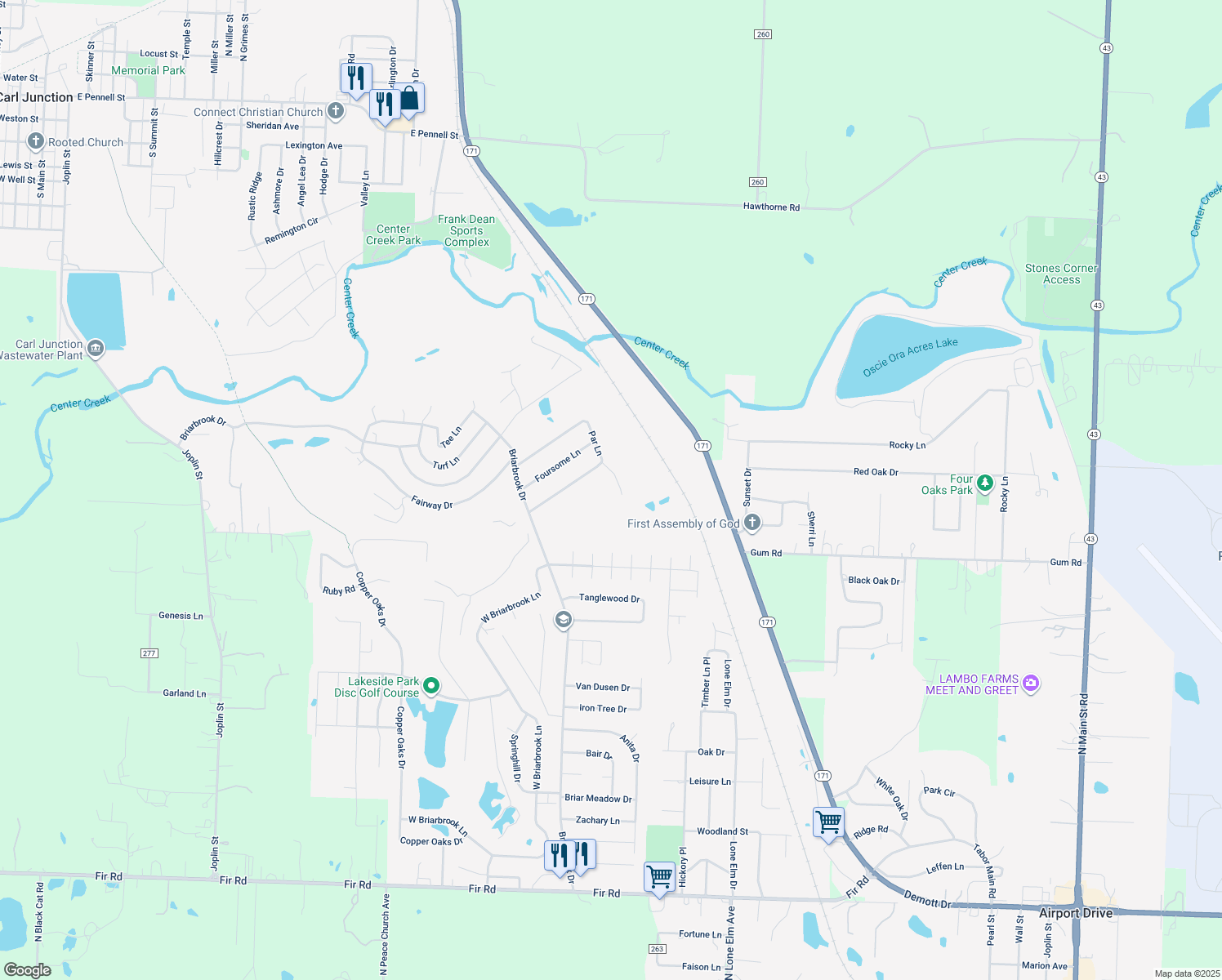 126 Par Lane, Carl Junction MO Walk Score