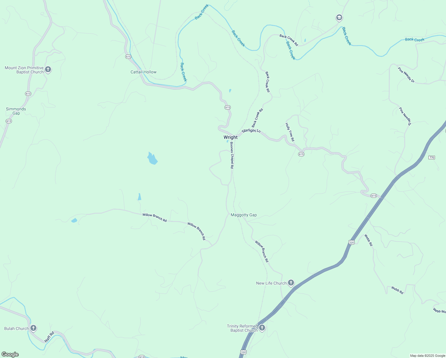 map of restaurants, bars, coffee shops, grocery stores, and more near 8261 Boones Chapel Road in Boones Mill