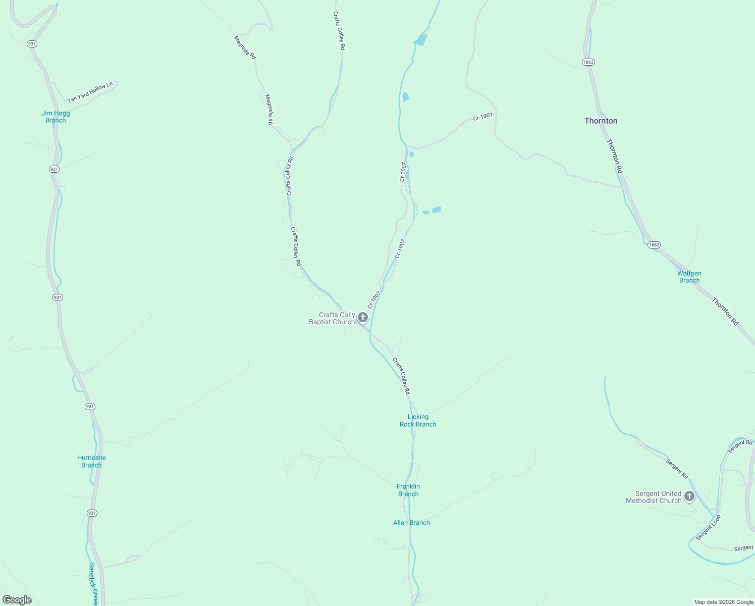map of restaurants, bars, coffee shops, grocery stores, and more near 170 Craft Colly Road in Ermine