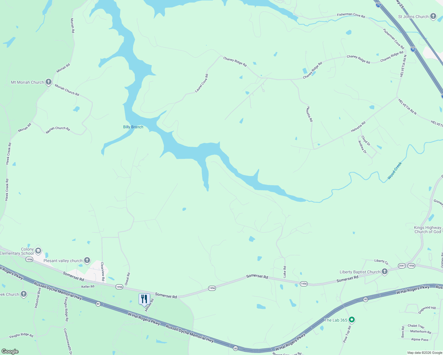 map of restaurants, bars, coffee shops, grocery stores, and more near 3740 Cabin Creek Road in London