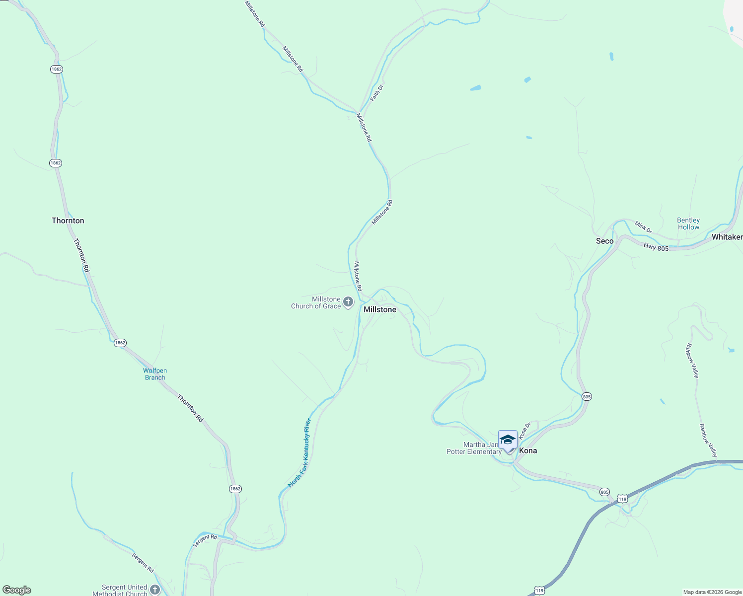 map of restaurants, bars, coffee shops, grocery stores, and more near 300 Buster Road in Millstone