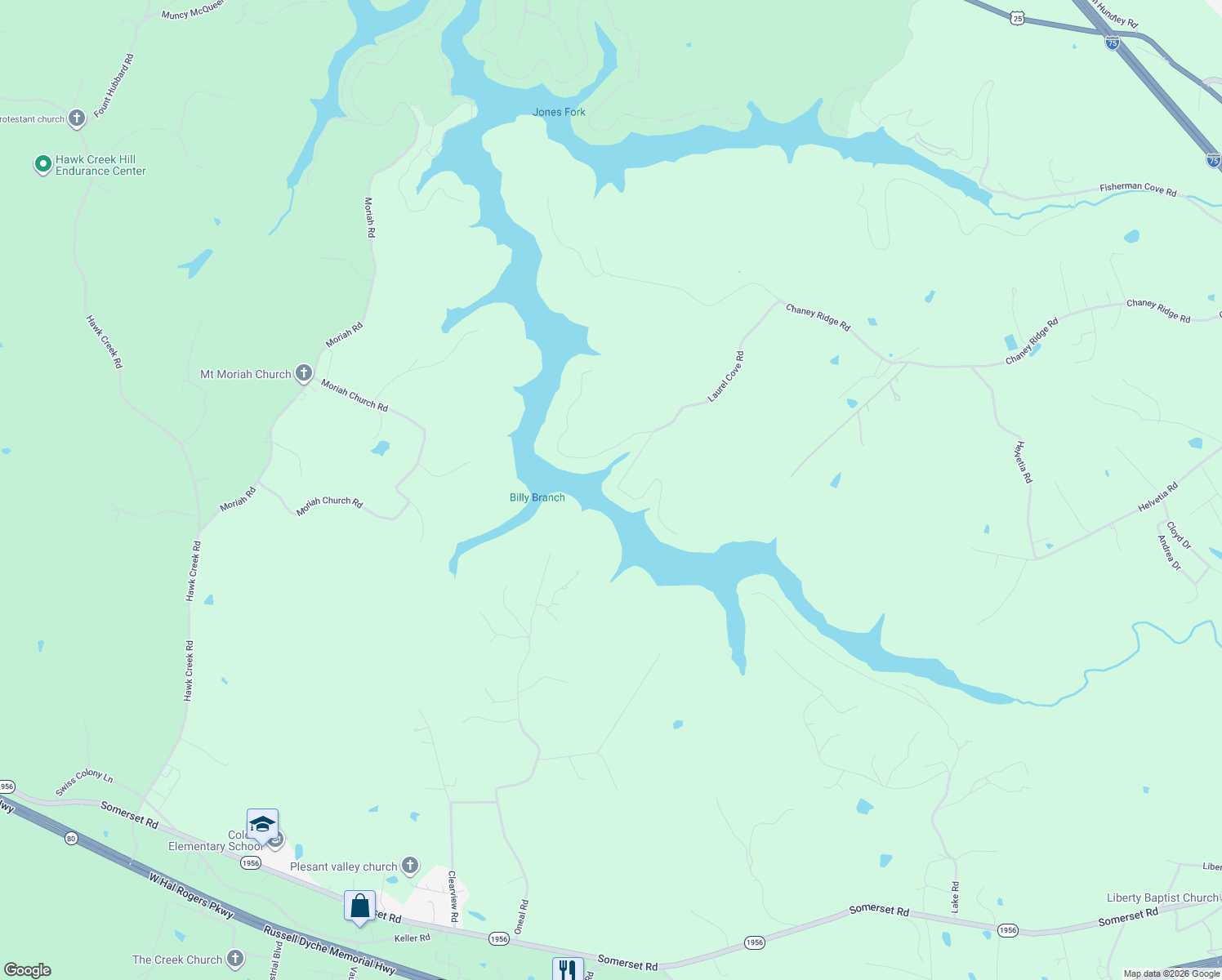 map of restaurants, bars, coffee shops, grocery stores, and more near 555 Laurel Cove Road in London