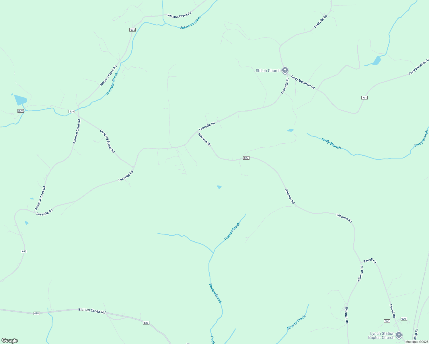 map of restaurants, bars, coffee shops, grocery stores, and more near 249 Wileman Road in Lynch Station