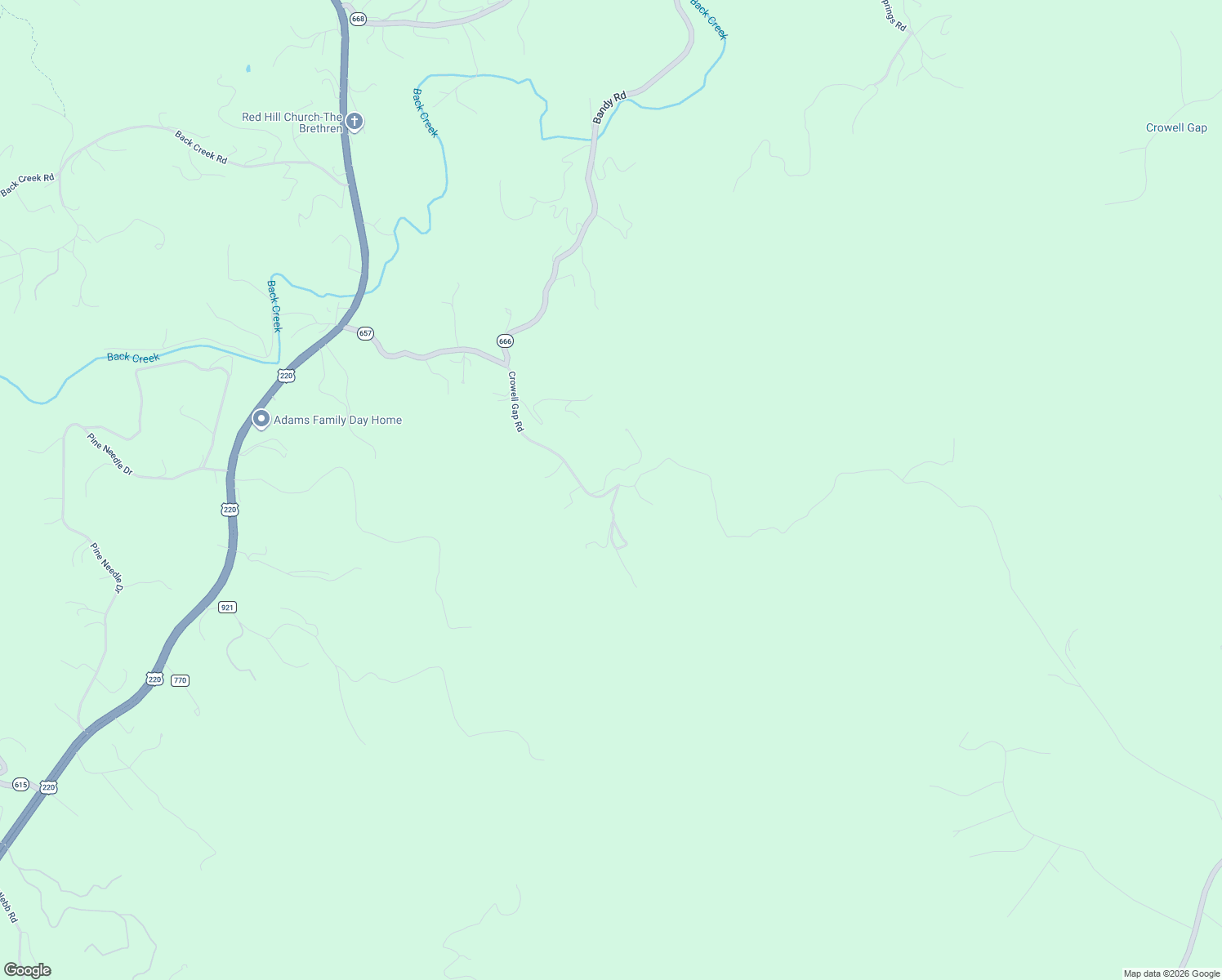 map of restaurants, bars, coffee shops, grocery stores, and more near 6847 Crowell Gap Road in Roanoke
