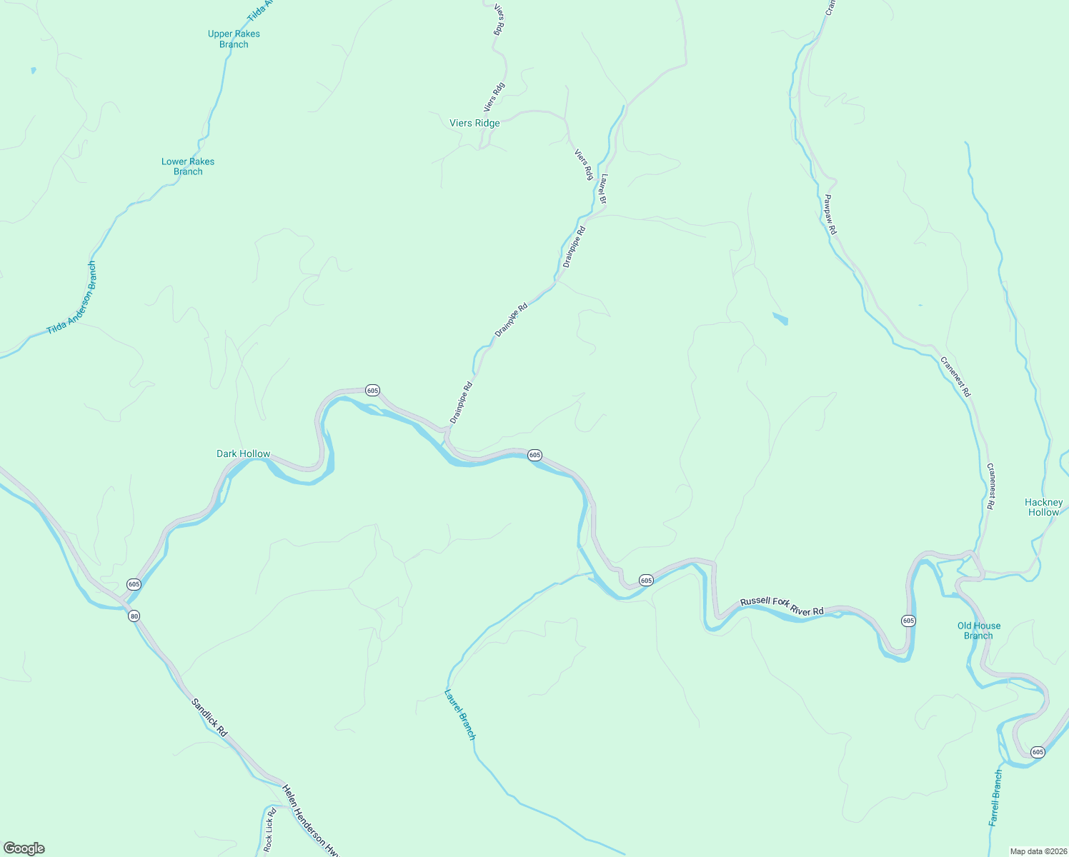 map of restaurants, bars, coffee shops, grocery stores, and more near Souleyrette Drive in Dickenson County