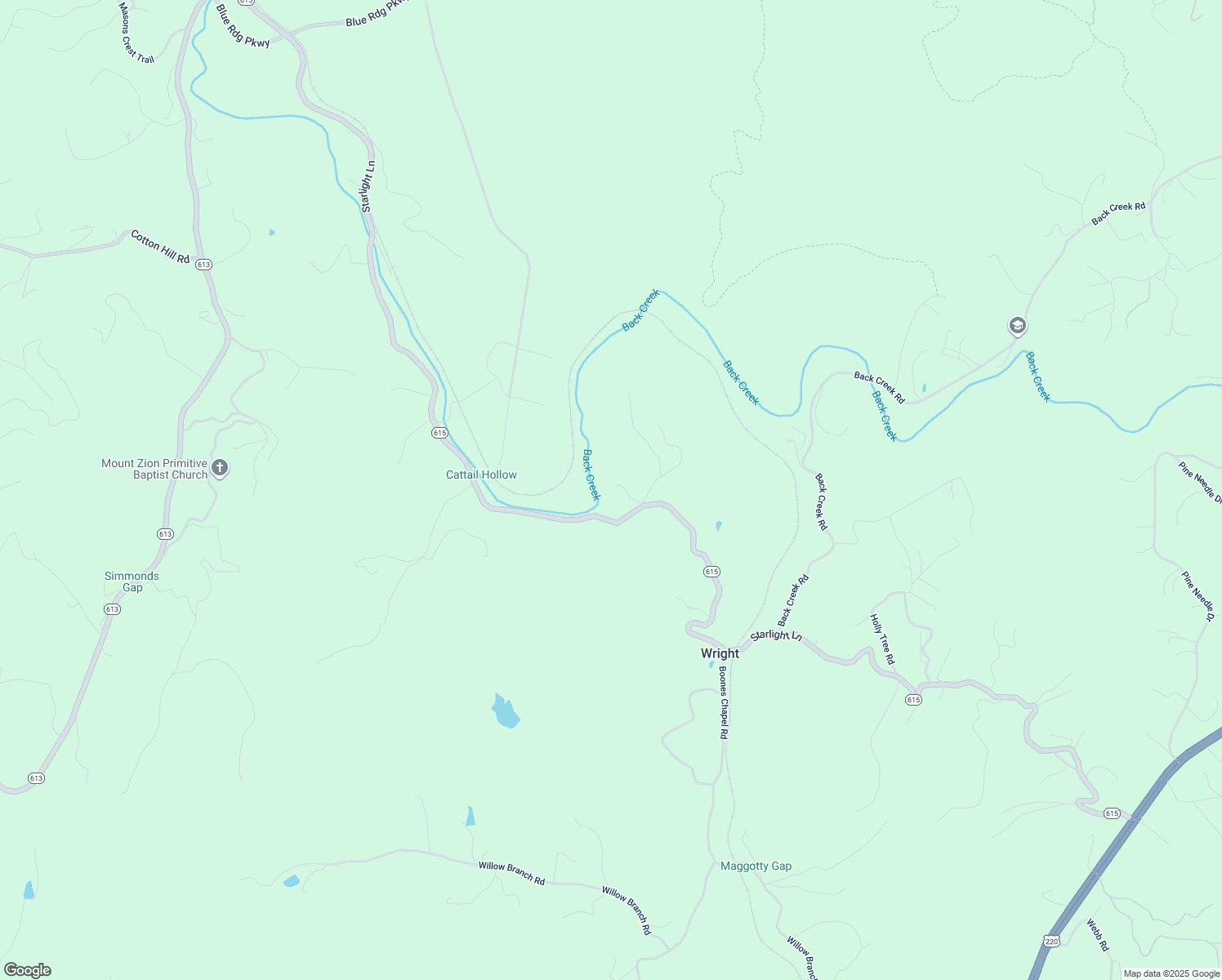 map of restaurants, bars, coffee shops, grocery stores, and more near 7780 Starlight Lane in Boones Mill