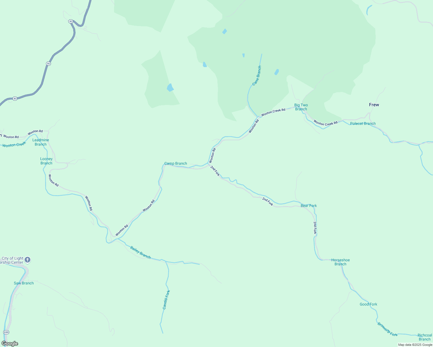 map of restaurants, bars, coffee shops, grocery stores, and more near 112 2nd Fork in Wooton