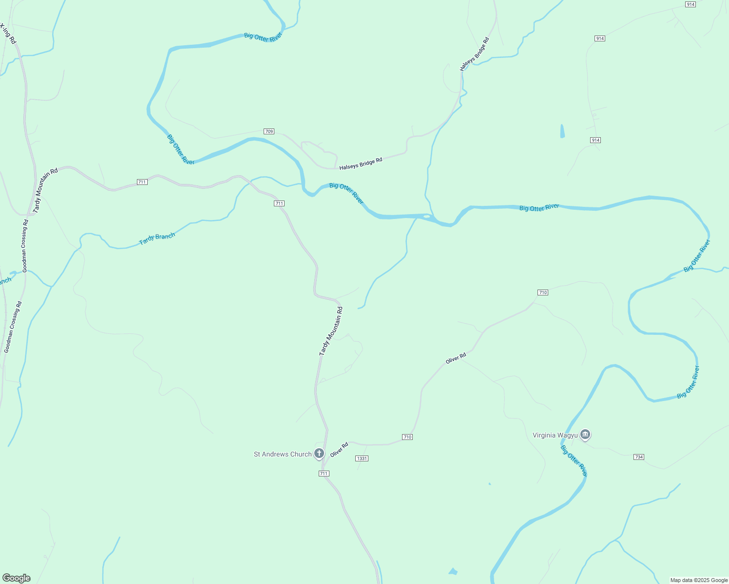map of restaurants, bars, coffee shops, grocery stores, and more near 2359 Tardy Mountain Road in Altavista