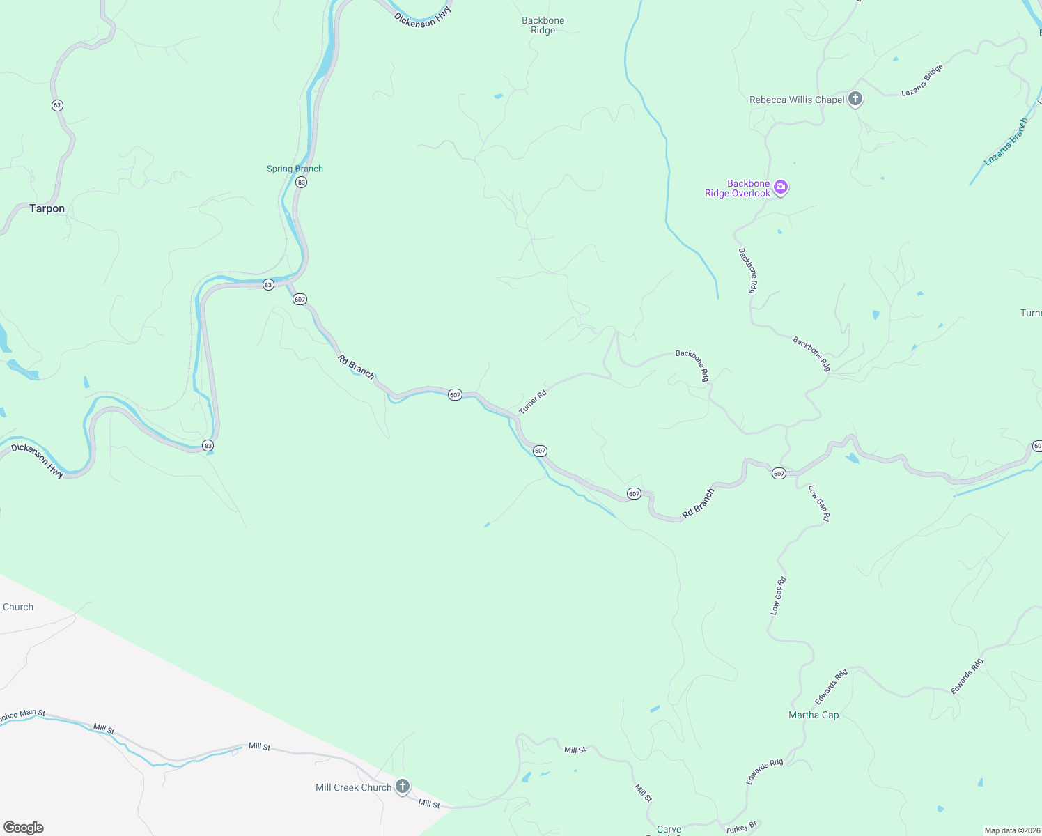 map of restaurants, bars, coffee shops, grocery stores, and more near State Route 667 in Clinchco