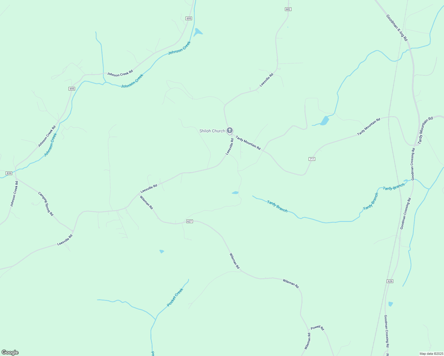 map of restaurants, bars, coffee shops, grocery stores, and more near 6759 Leesville Road in Lynch Station
