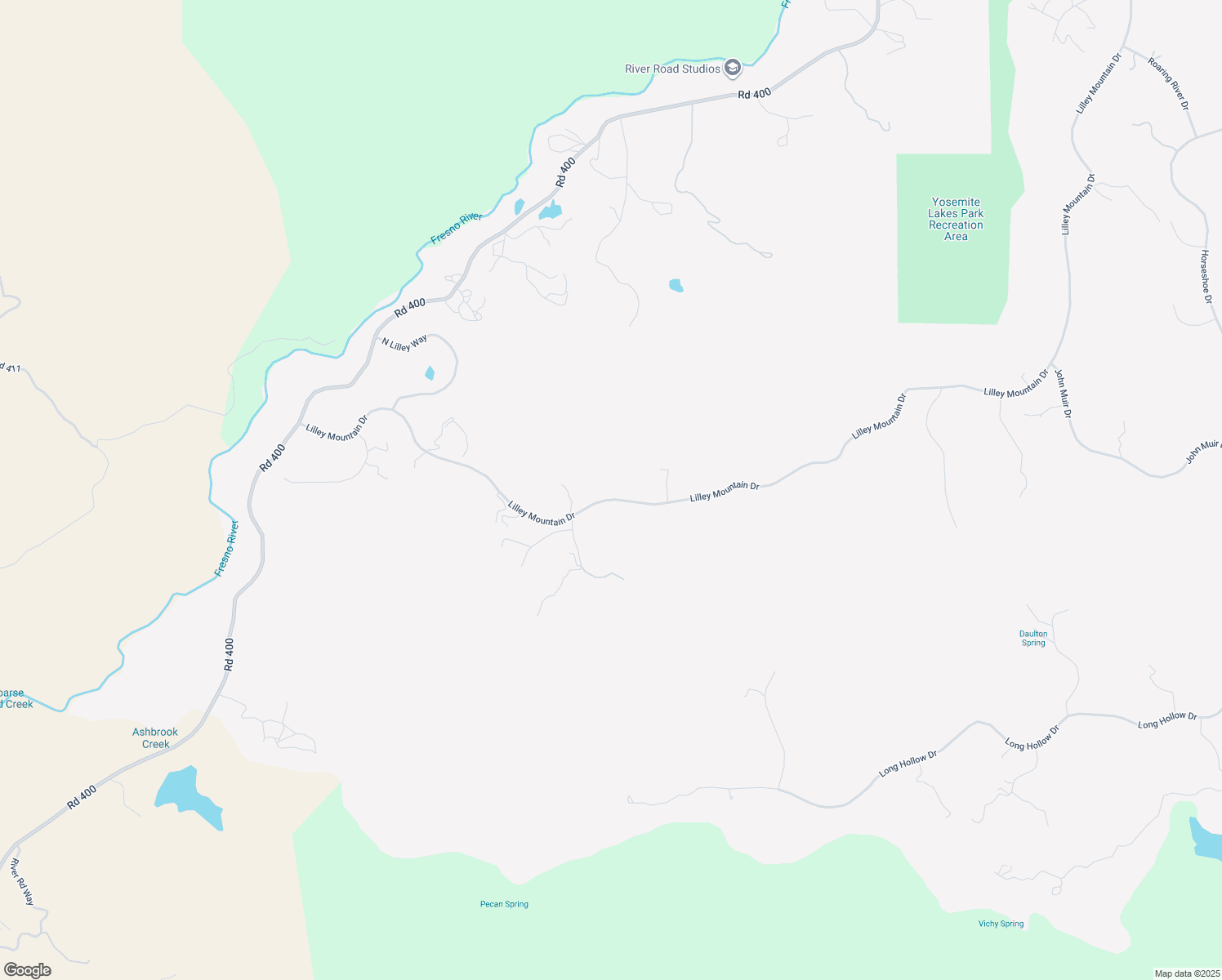 map of restaurants, bars, coffee shops, grocery stores, and more near 40447 Lilley Mountain Drive in Coarsegold