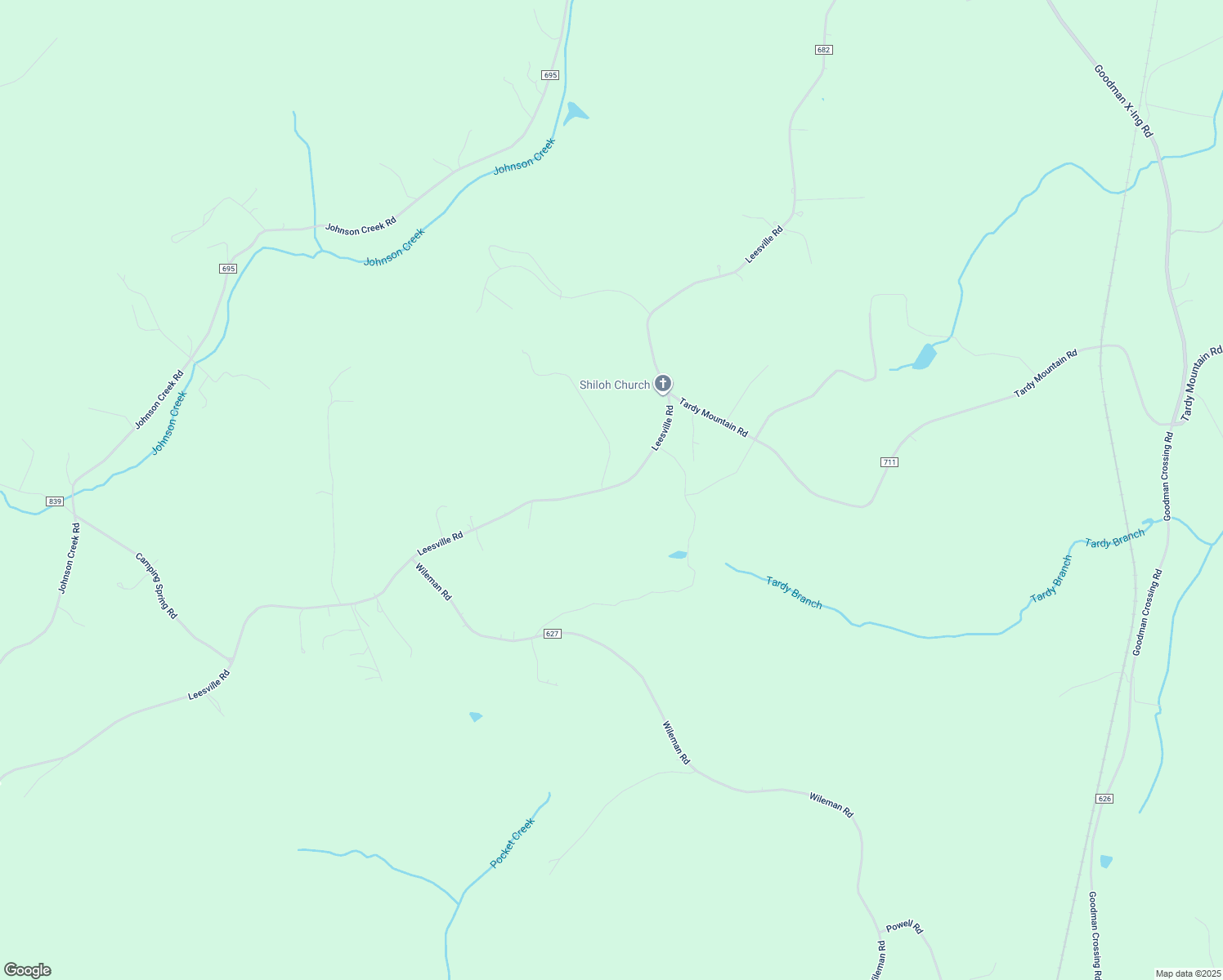 map of restaurants, bars, coffee shops, grocery stores, and more near 6759 Leesville Road in Lynch Station