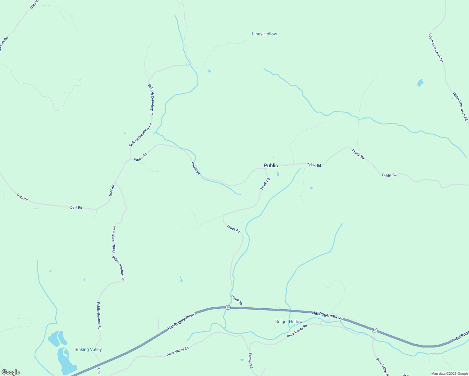map of restaurants, bars, coffee shops, grocery stores, and more near 6201-6899 Public Road in Somerset
