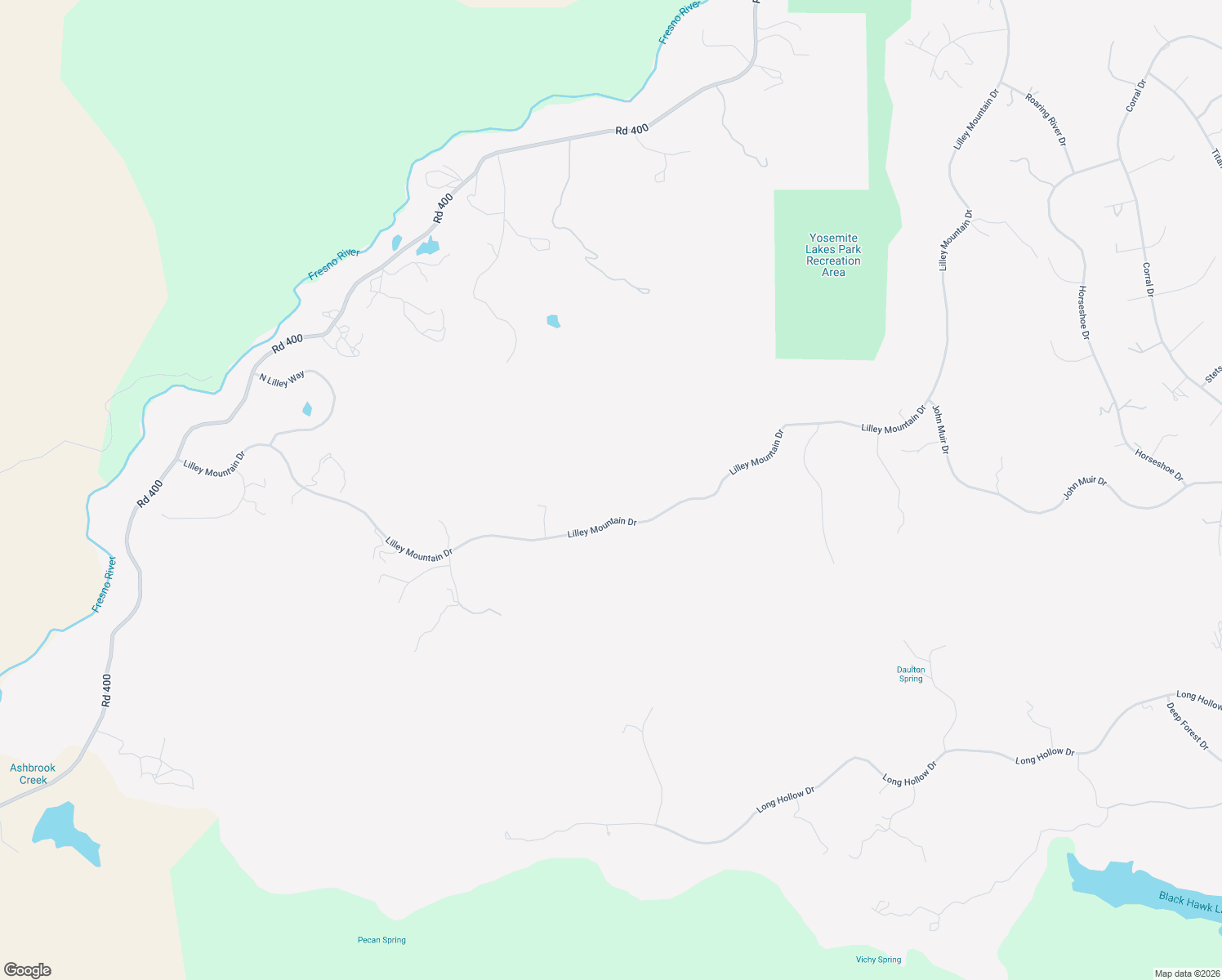 map of restaurants, bars, coffee shops, grocery stores, and more near 40785 Lilley Mountain Drive in Coarsegold