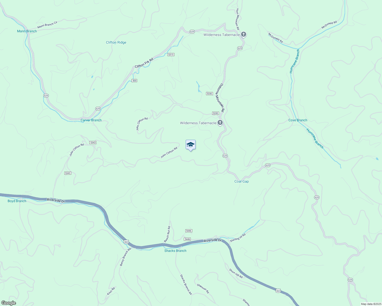 map of restaurants, bars, coffee shops, grocery stores, and more near in Raven