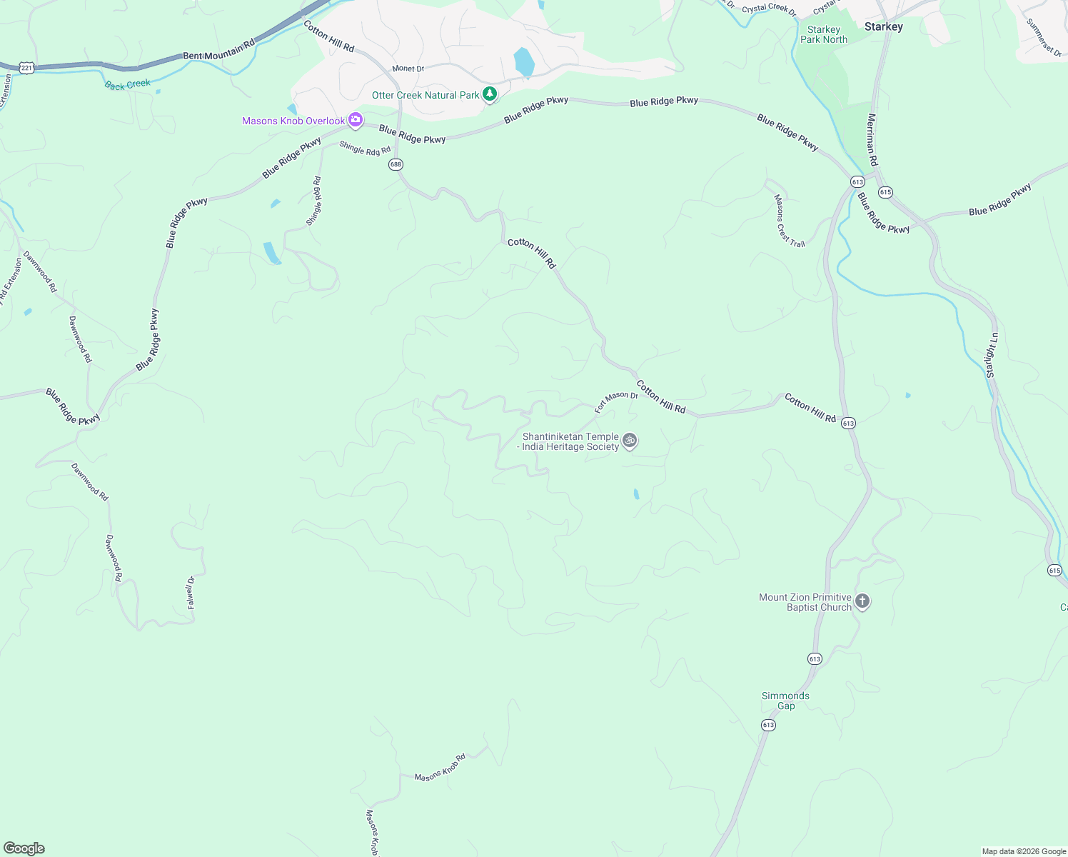 map of restaurants, bars, coffee shops, grocery stores, and more near 7652 Wineberry Trail in Roanoke