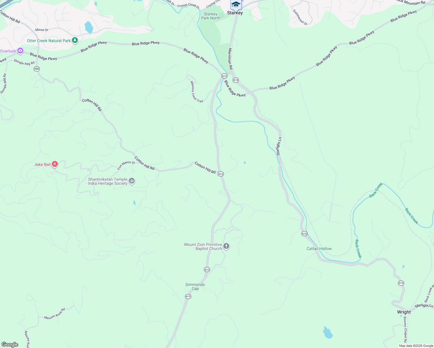 map of restaurants, bars, coffee shops, grocery stores, and more near 7268-7298 State Route 613 in Boones Mill