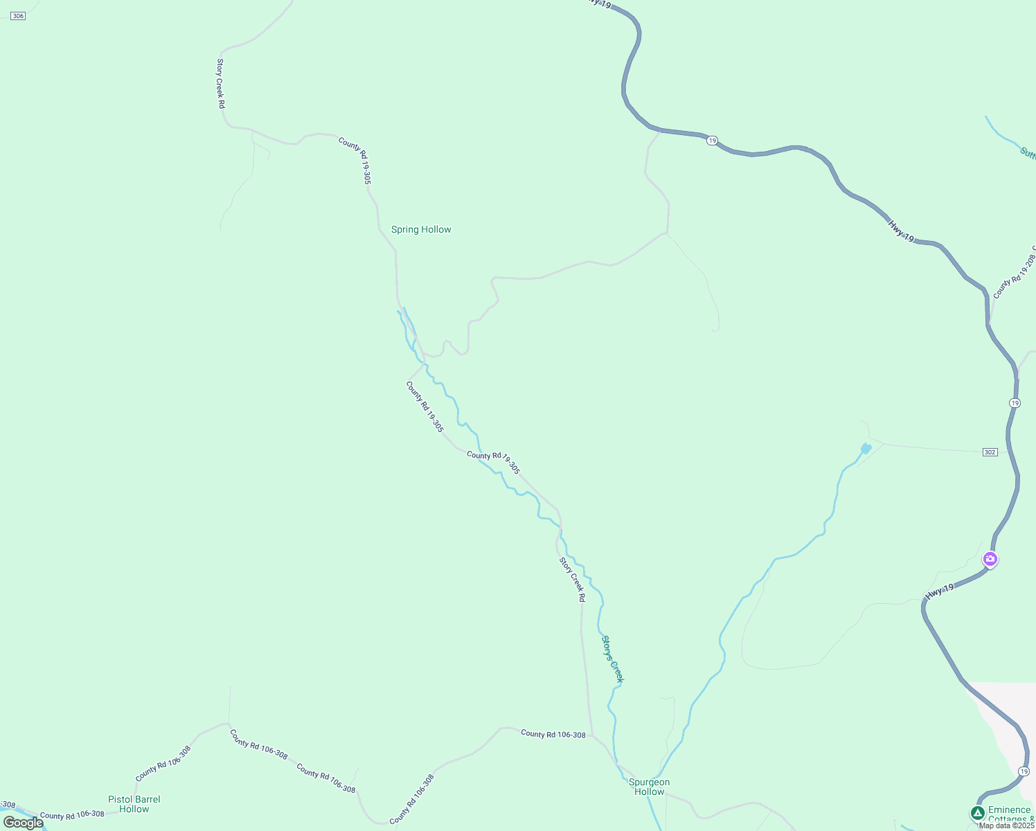 map of restaurants, bars, coffee shops, grocery stores, and more near in Eminence