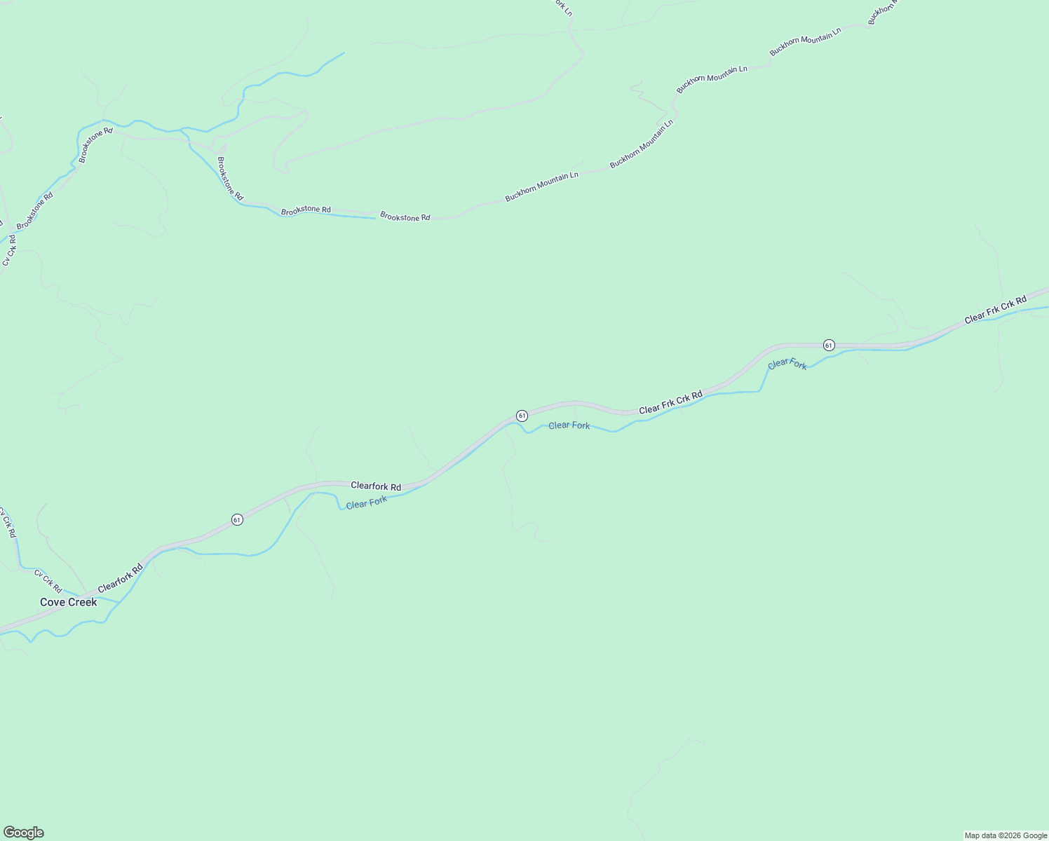 map of restaurants, bars, coffee shops, grocery stores, and more near 6 Clear Fork Creek Road in Bastian
