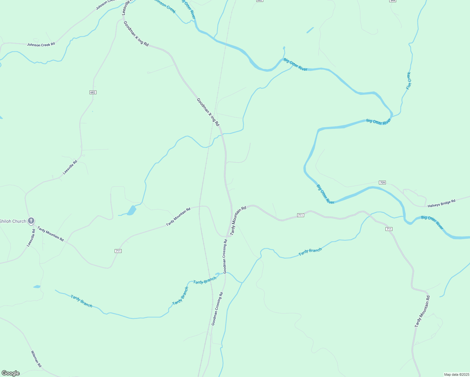 map of restaurants, bars, coffee shops, grocery stores, and more near 1570 Goodman Crossing Road in Lynch Station