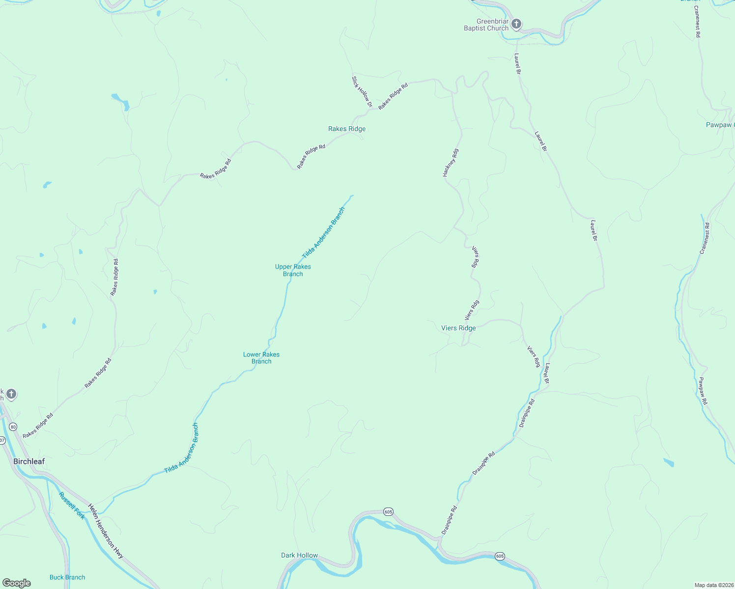map of restaurants, bars, coffee shops, grocery stores, and more near State Route 764 in Birchleaf