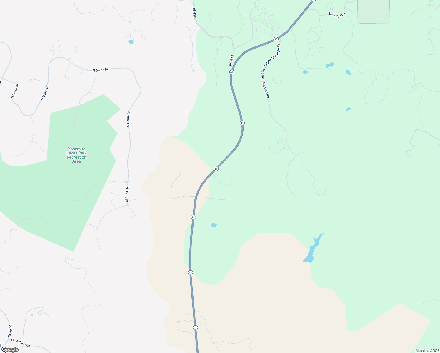 map of restaurants, bars, coffee shops, grocery stores, and more near 45069 Mecca Lane in Coarsegold
