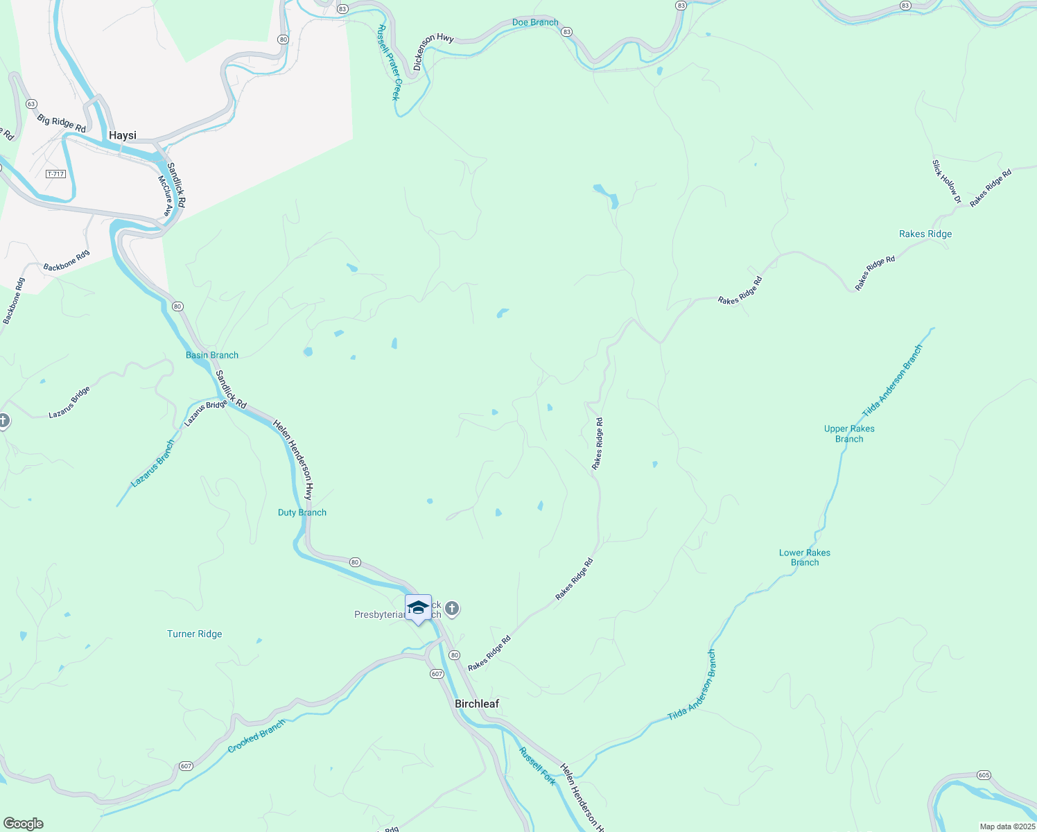 map of restaurants, bars, coffee shops, grocery stores, and more near 774 South Skyline Drive in Birchleaf