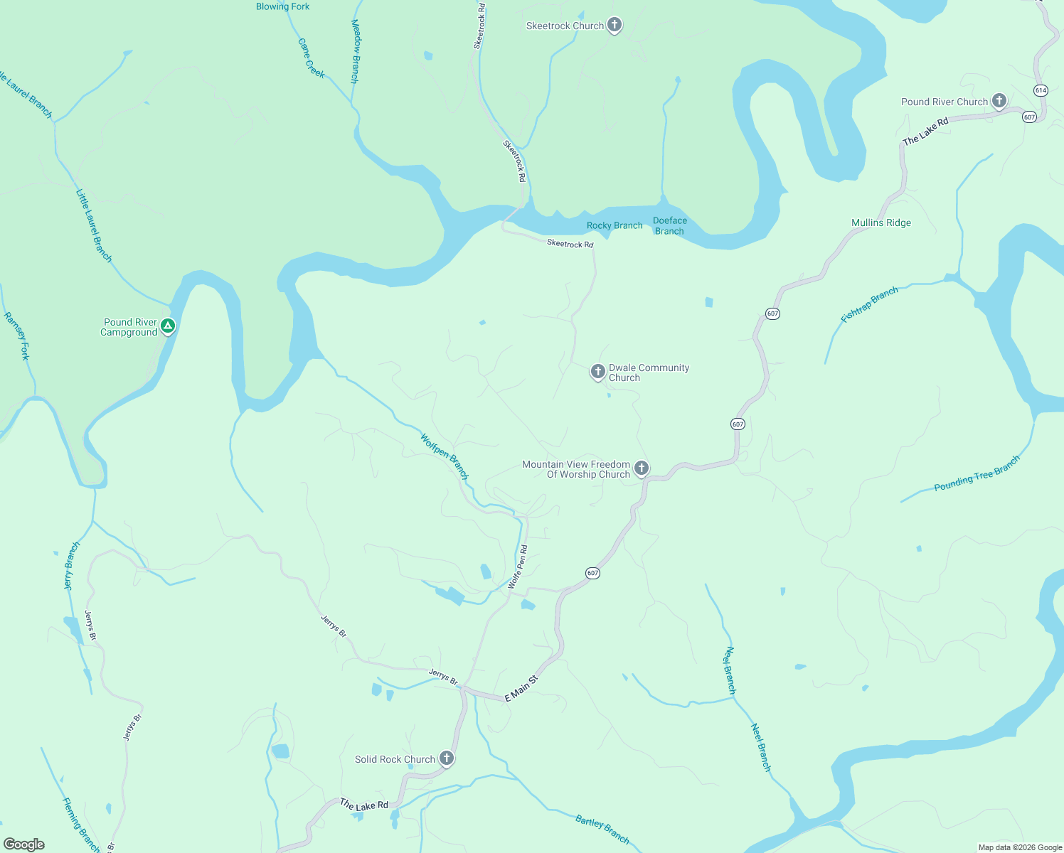 map of restaurants, bars, coffee shops, grocery stores, and more near State Route 700 in Clintwood