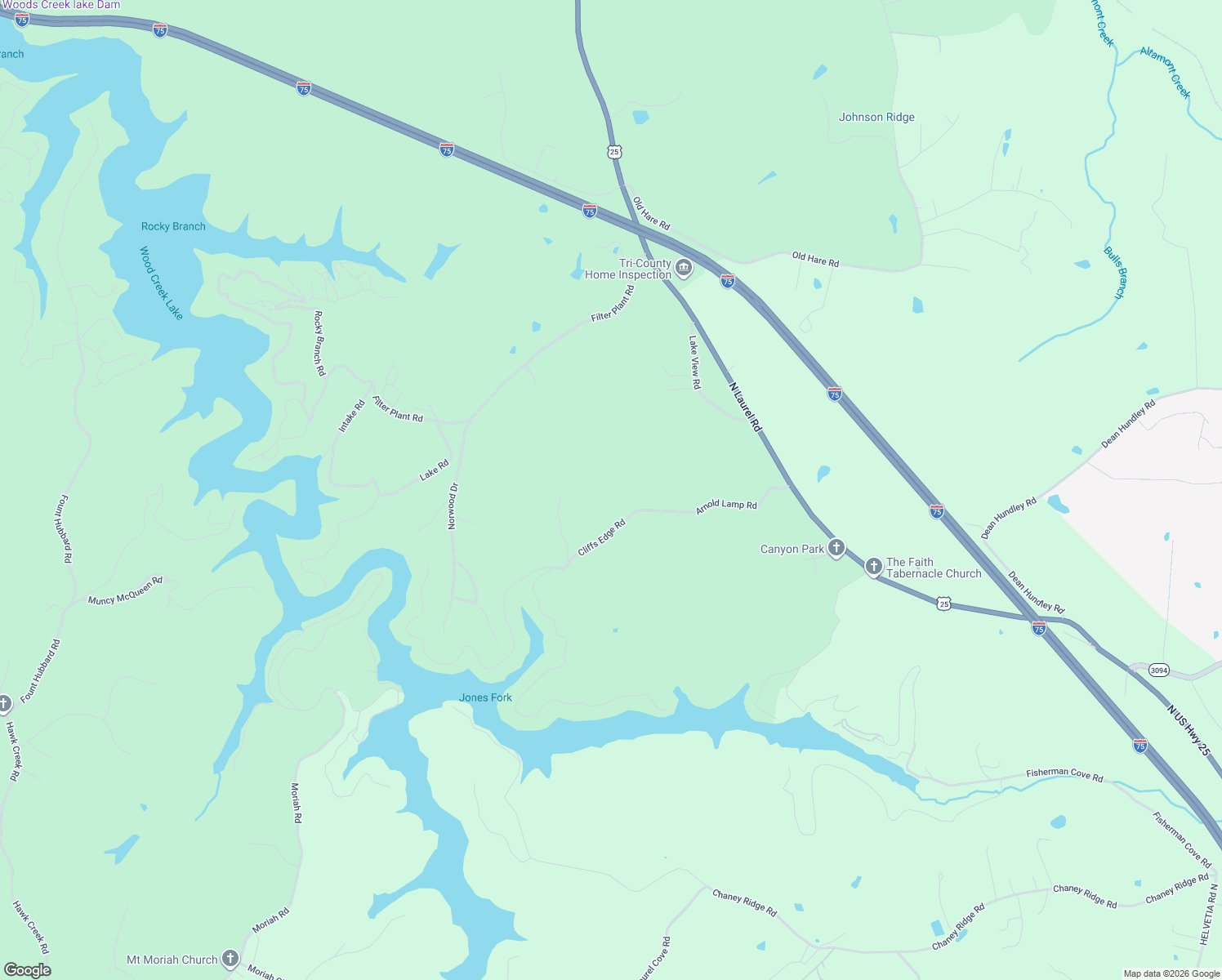 map of restaurants, bars, coffee shops, grocery stores, and more near in East Bernstadt