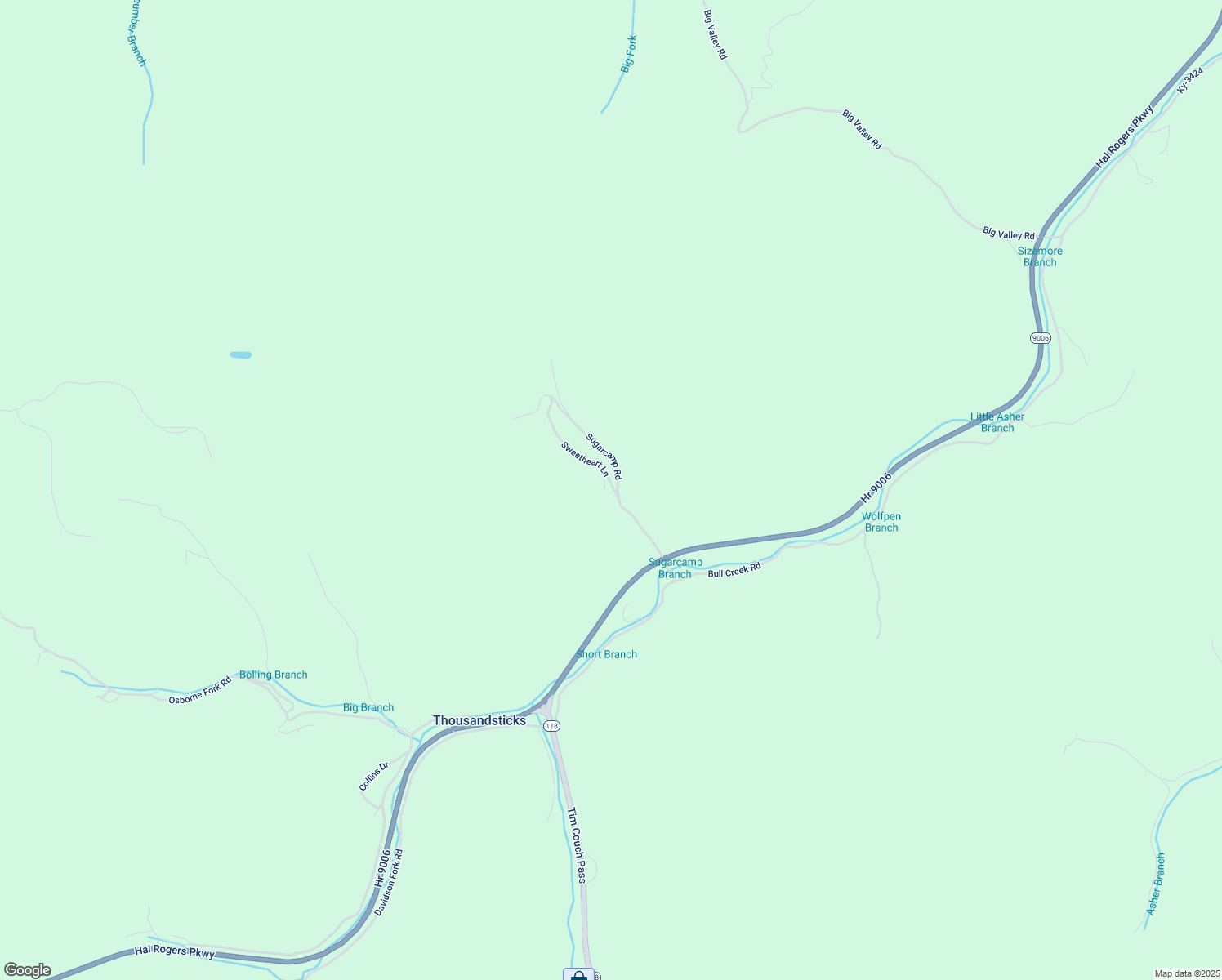 map of restaurants, bars, coffee shops, grocery stores, and more near 87 Valentine Lane in Thousandsticks