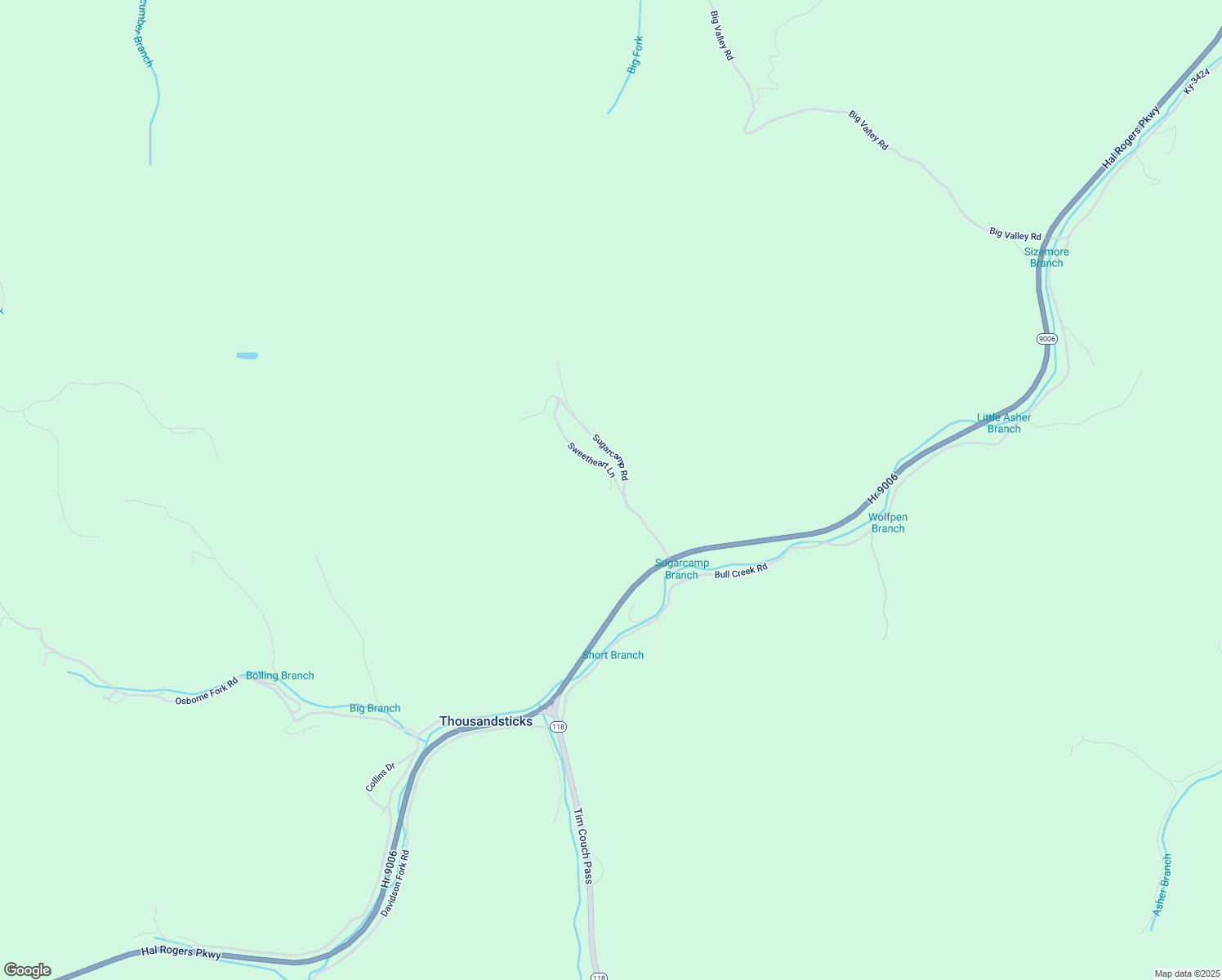 map of restaurants, bars, coffee shops, grocery stores, and more near 87 Valentine Lane in Thousandsticks