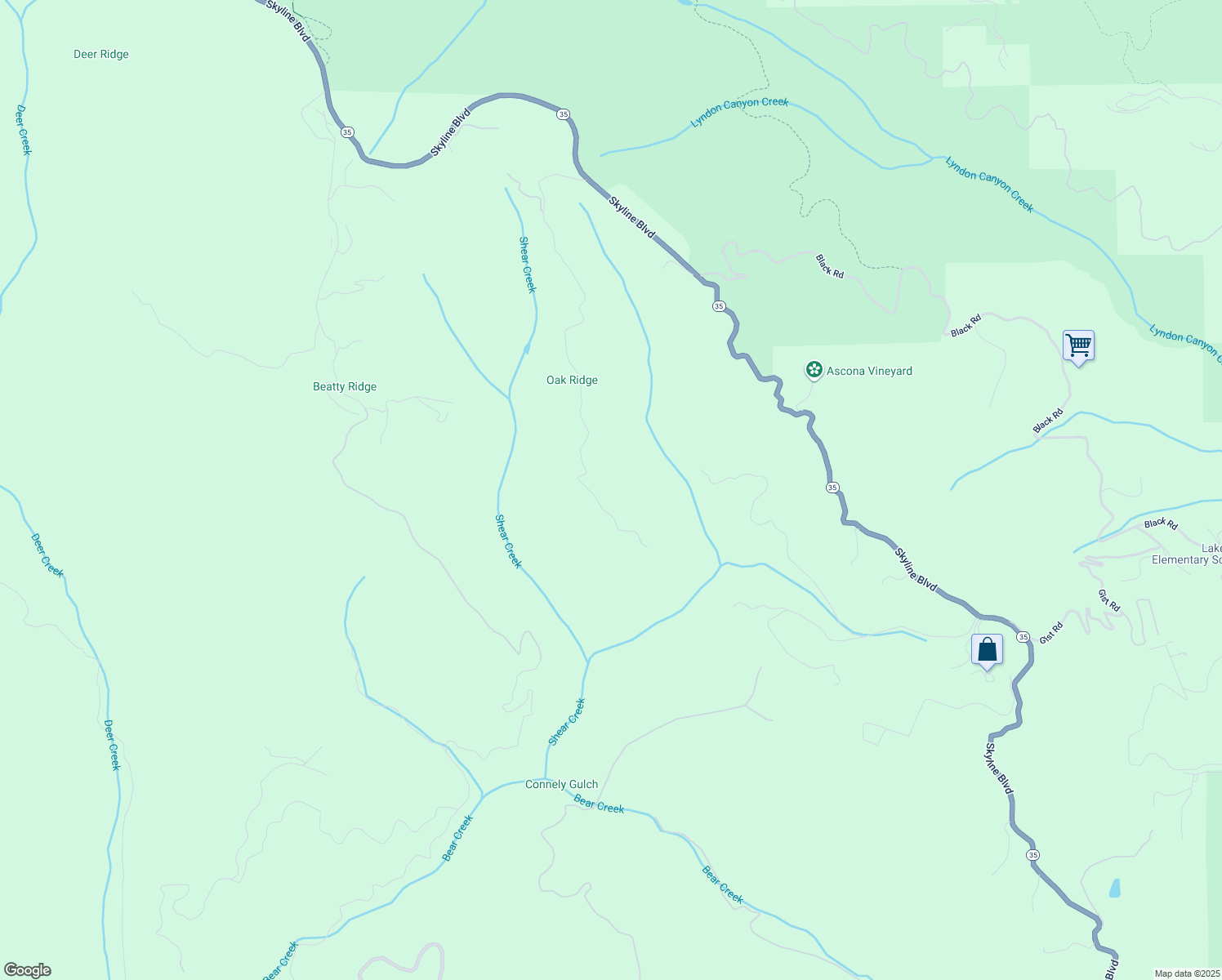 map of restaurants, bars, coffee shops, grocery stores, and more near 855 Oak Ridge Road in Los Gatos